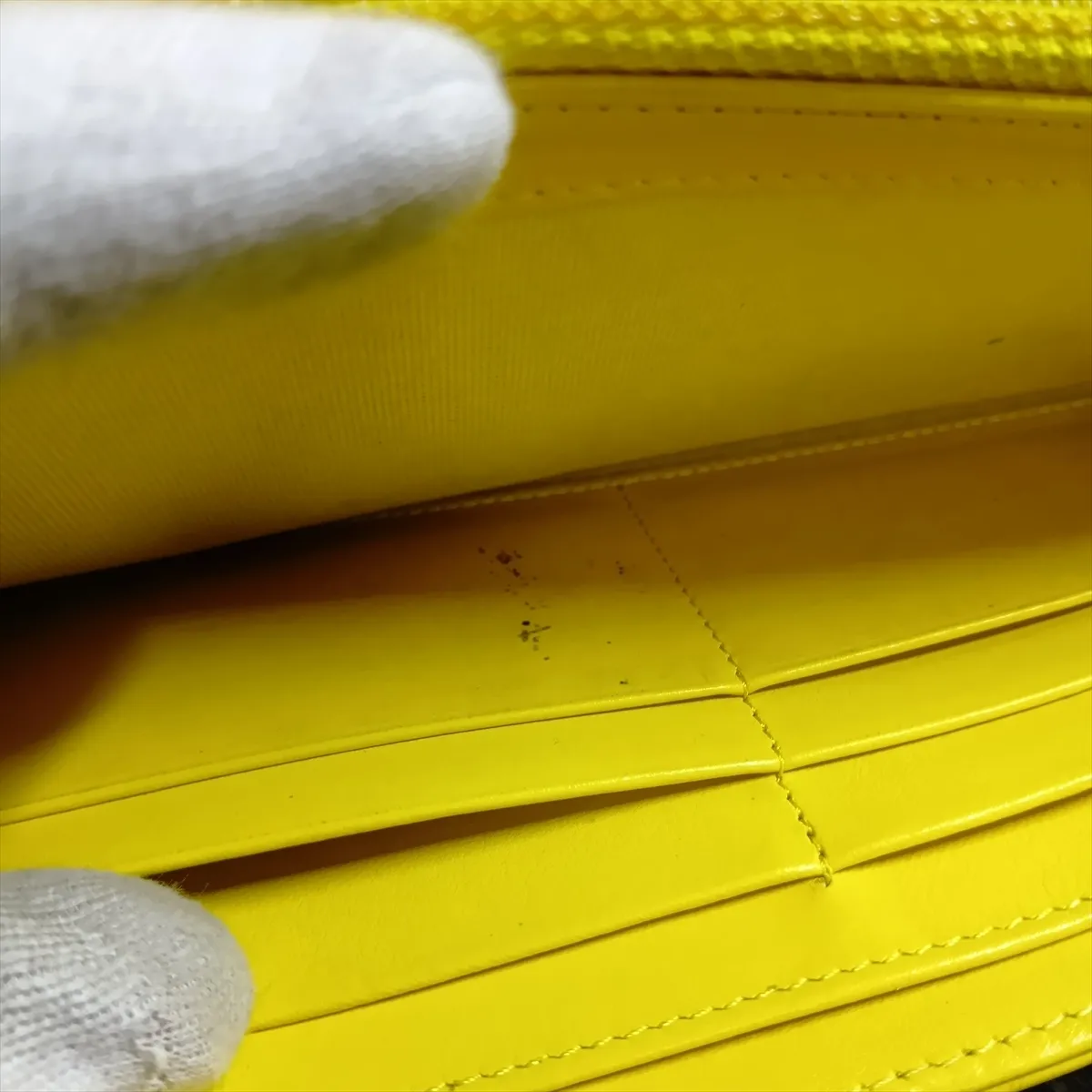 19 Lambskin Long Wallet, Yellow, Gold Hardware GGJHG9C2 — view 11