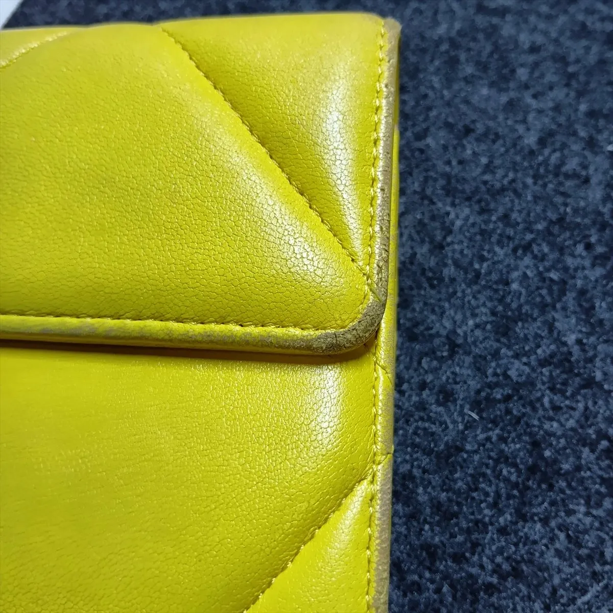 19 Lambskin Long Wallet, Yellow, Gold Hardware GGJHG9C2 — view 12