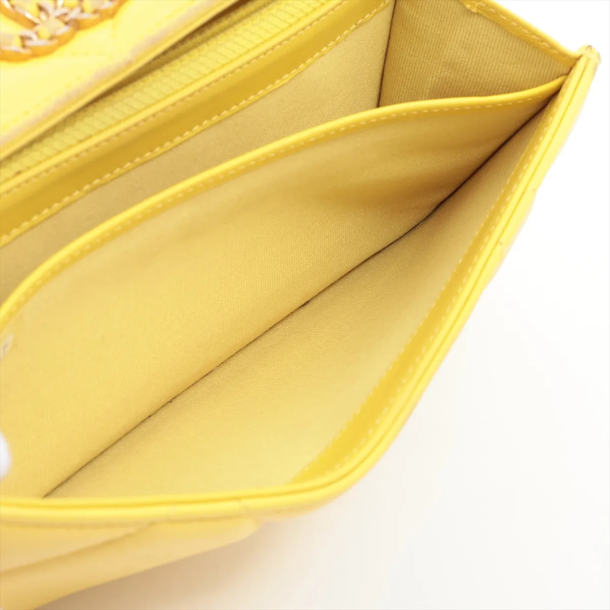 19 Lambskin Long Wallet, Yellow, Gold Hardware GGJHG9C2 — view 6