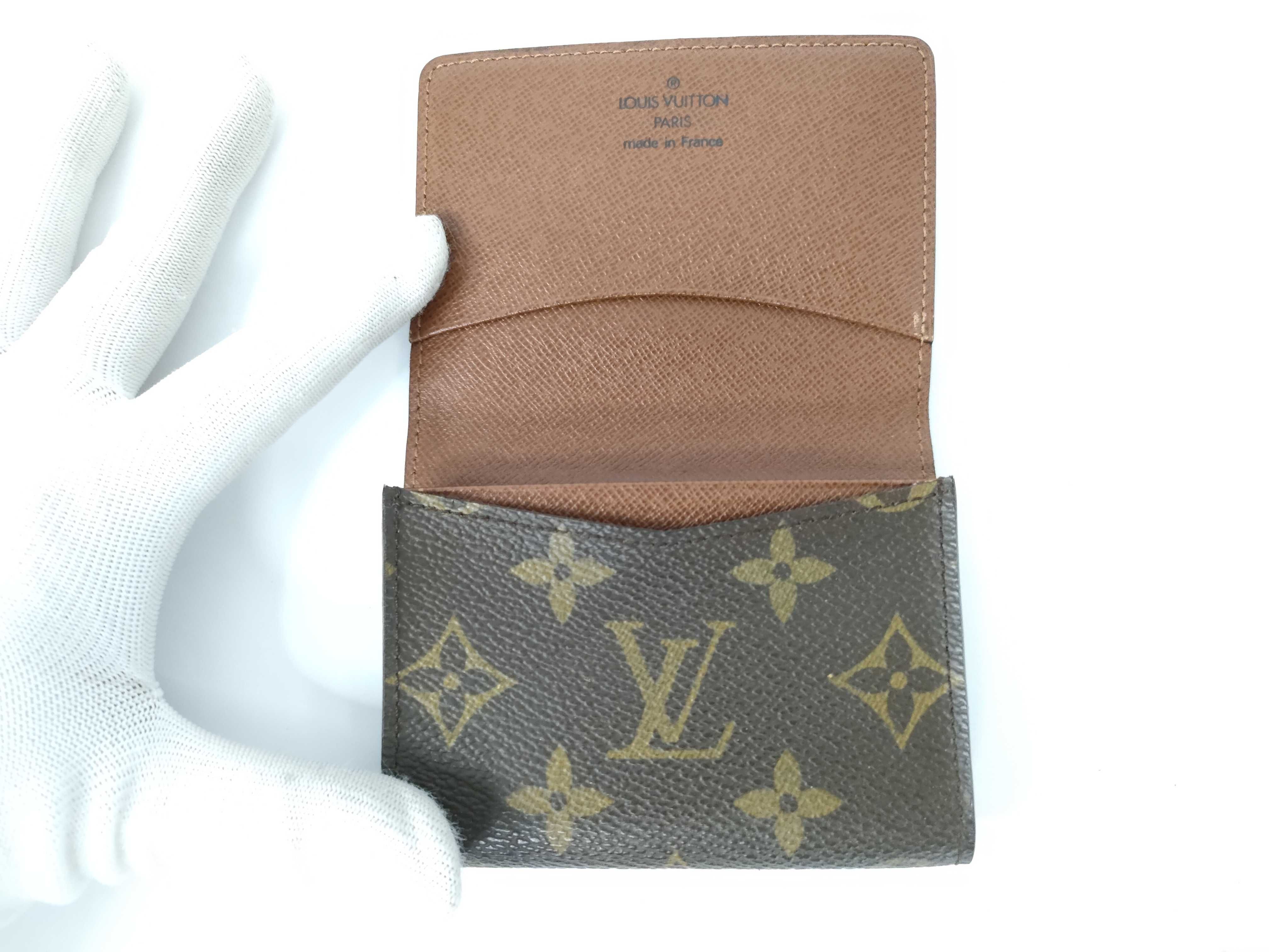 Monogram Vuitton Monogram Enveloppe Carte de Visite Business Card Holder Card Case AS1020 M62920 Card Case — view 7