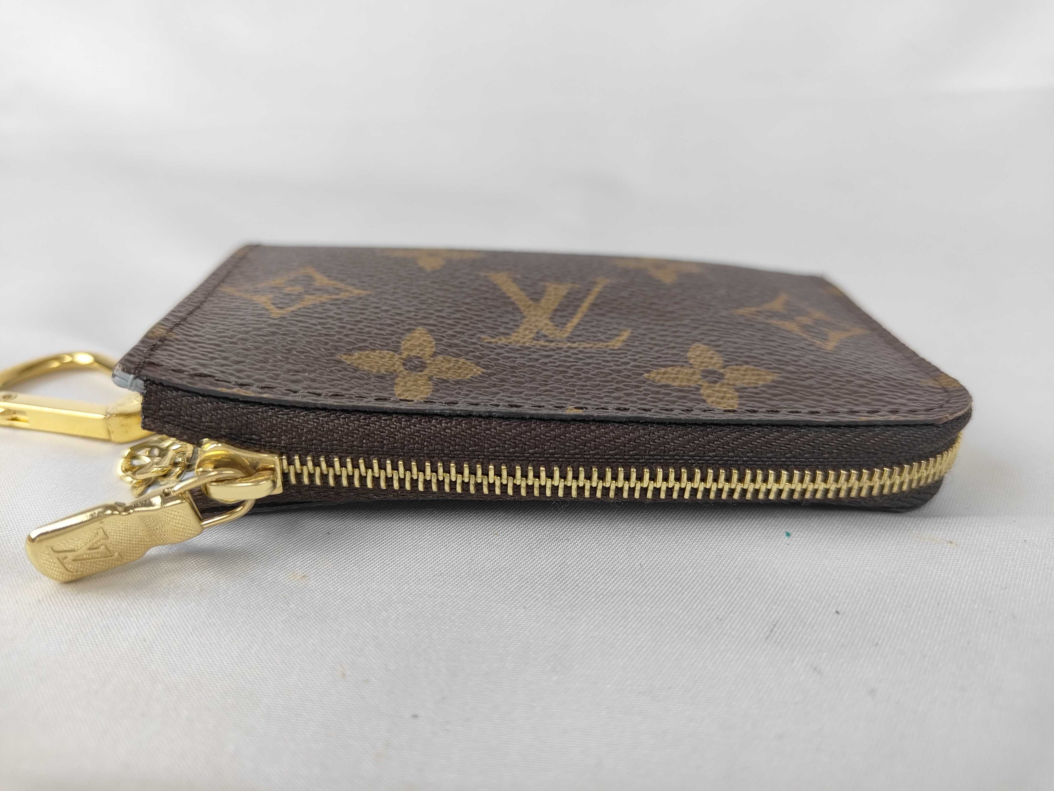 Monogram Louis Vuitton Monogram Portefeuille Noir M83612 Olympe Blue Coin Case — view 6