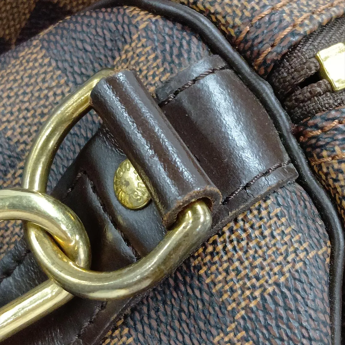 Damier Keepall Bandoulière 55 N41414 MB4089 Brown (Corners have been repaired by an aftermarket company) — view 12