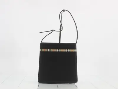 Nova Check Leather Shoulder Bag