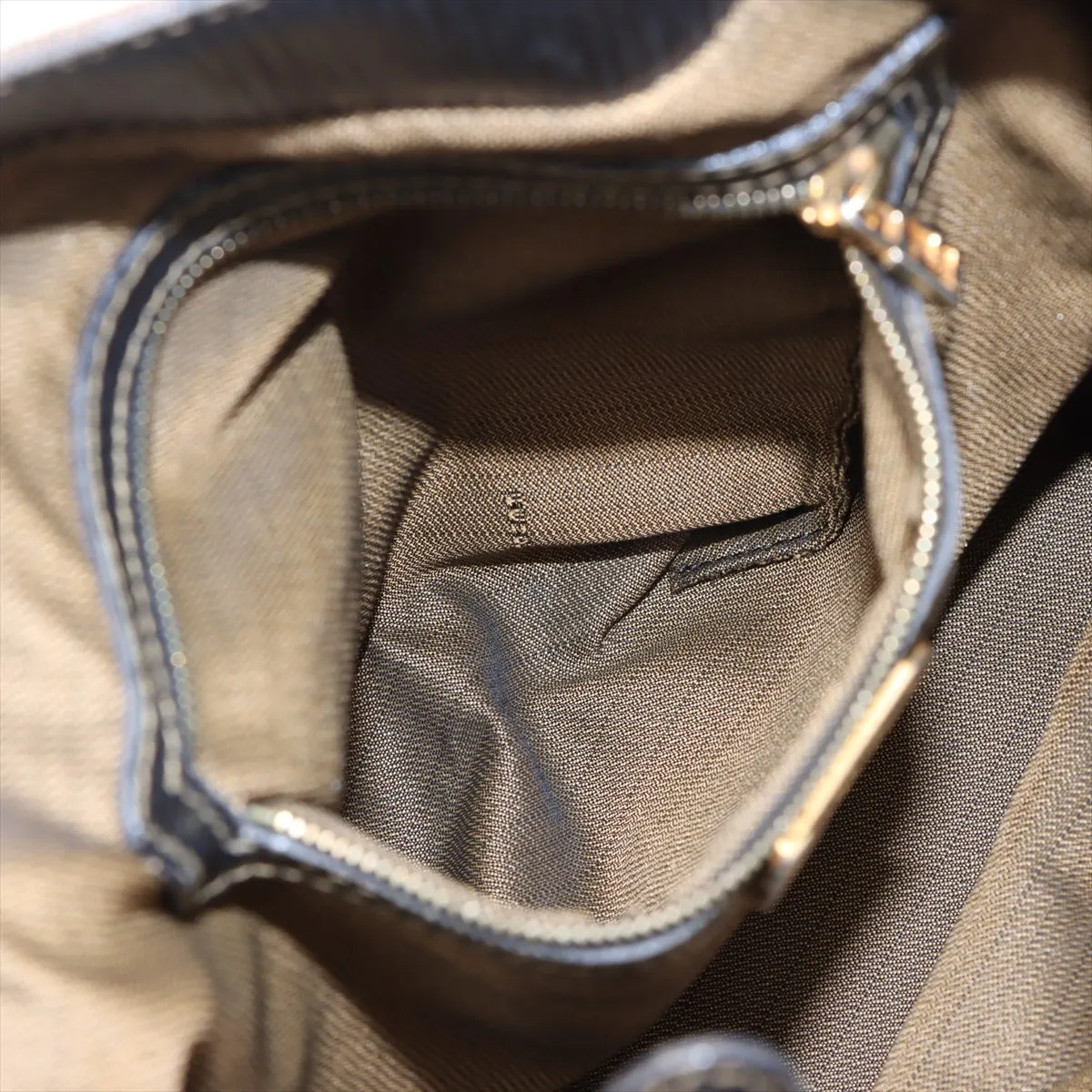 Zucca Canvas x Leather Handbag Brown — view 8