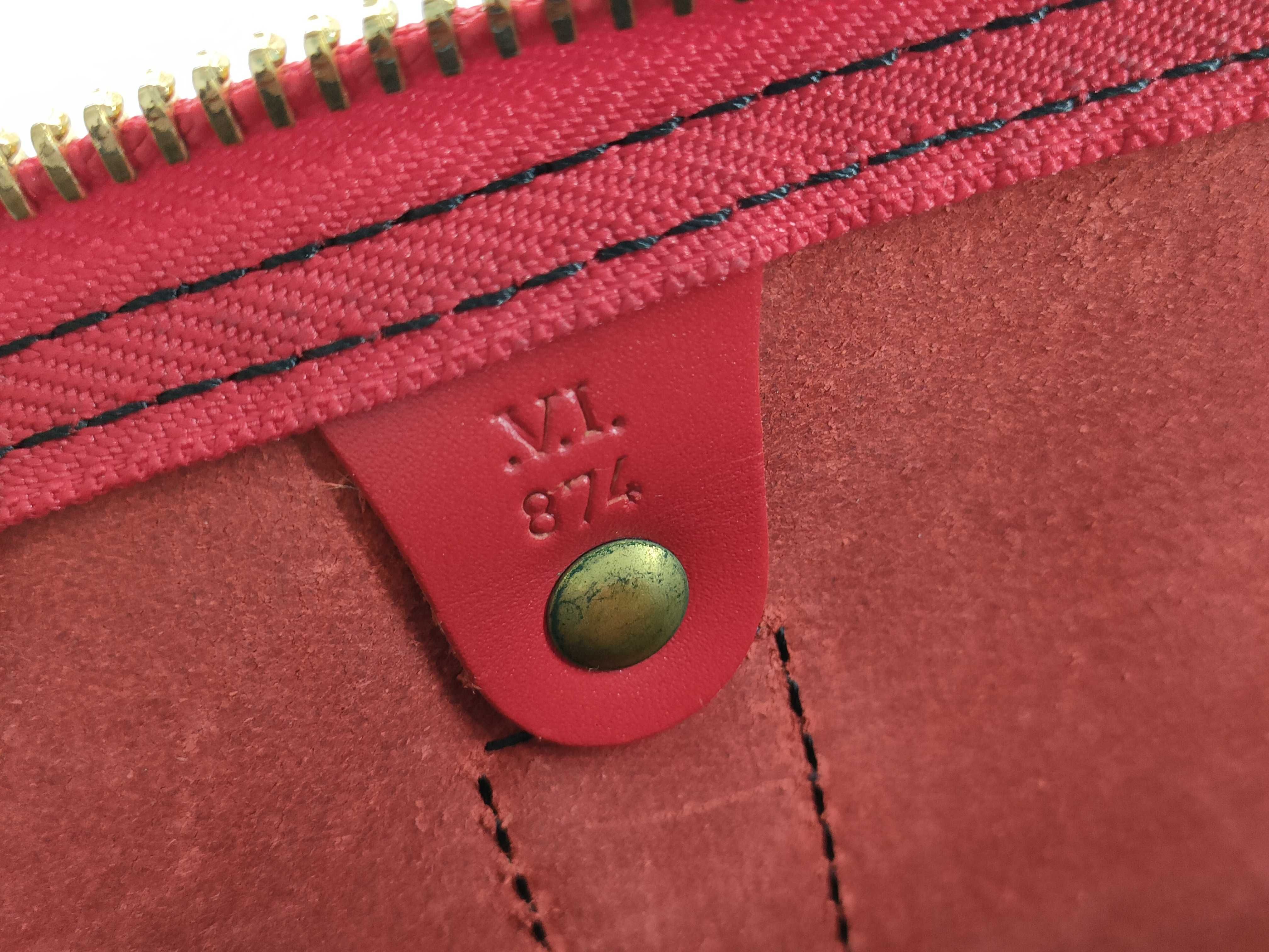 Epi Louis Vuitton Epi Keepall 45 Red M42967 Boston Bag — view 11