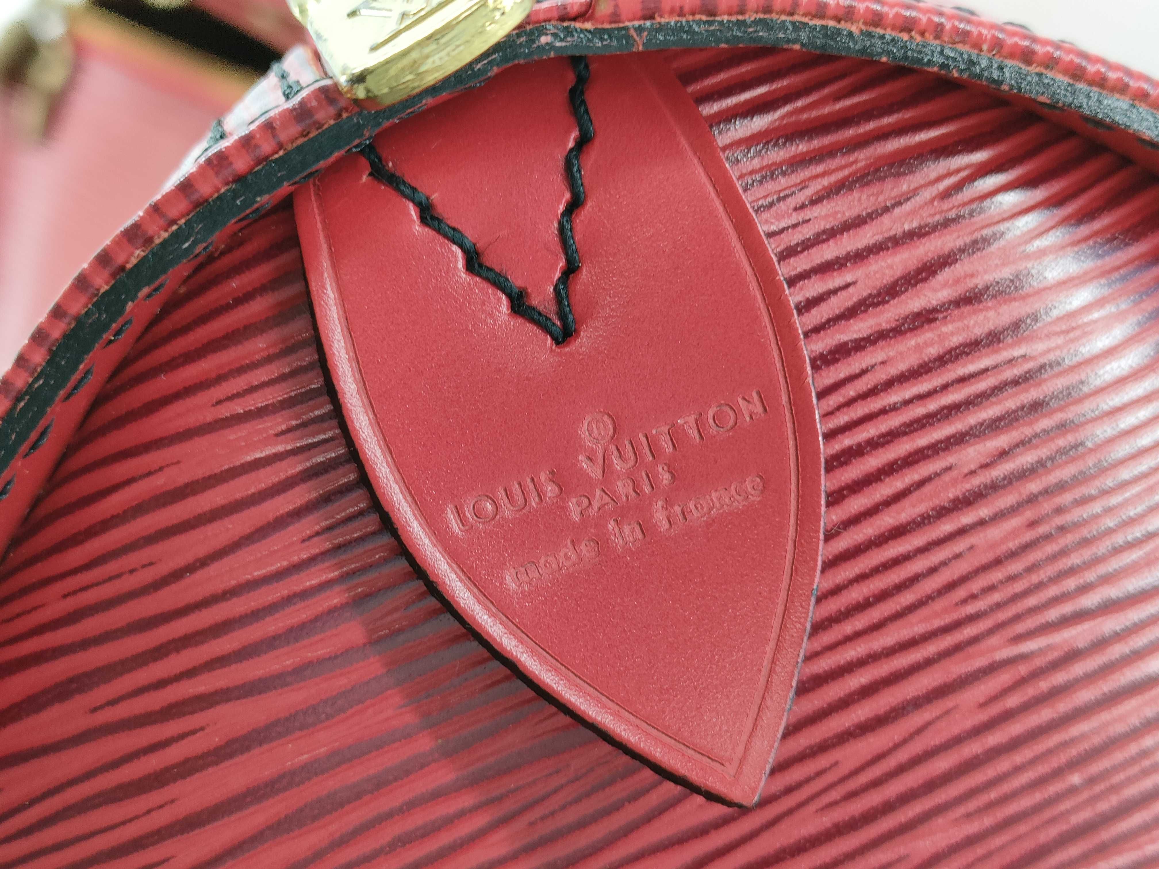 Epi Louis Vuitton Epi Keepall 45 Red M42967 Boston Bag — view 14