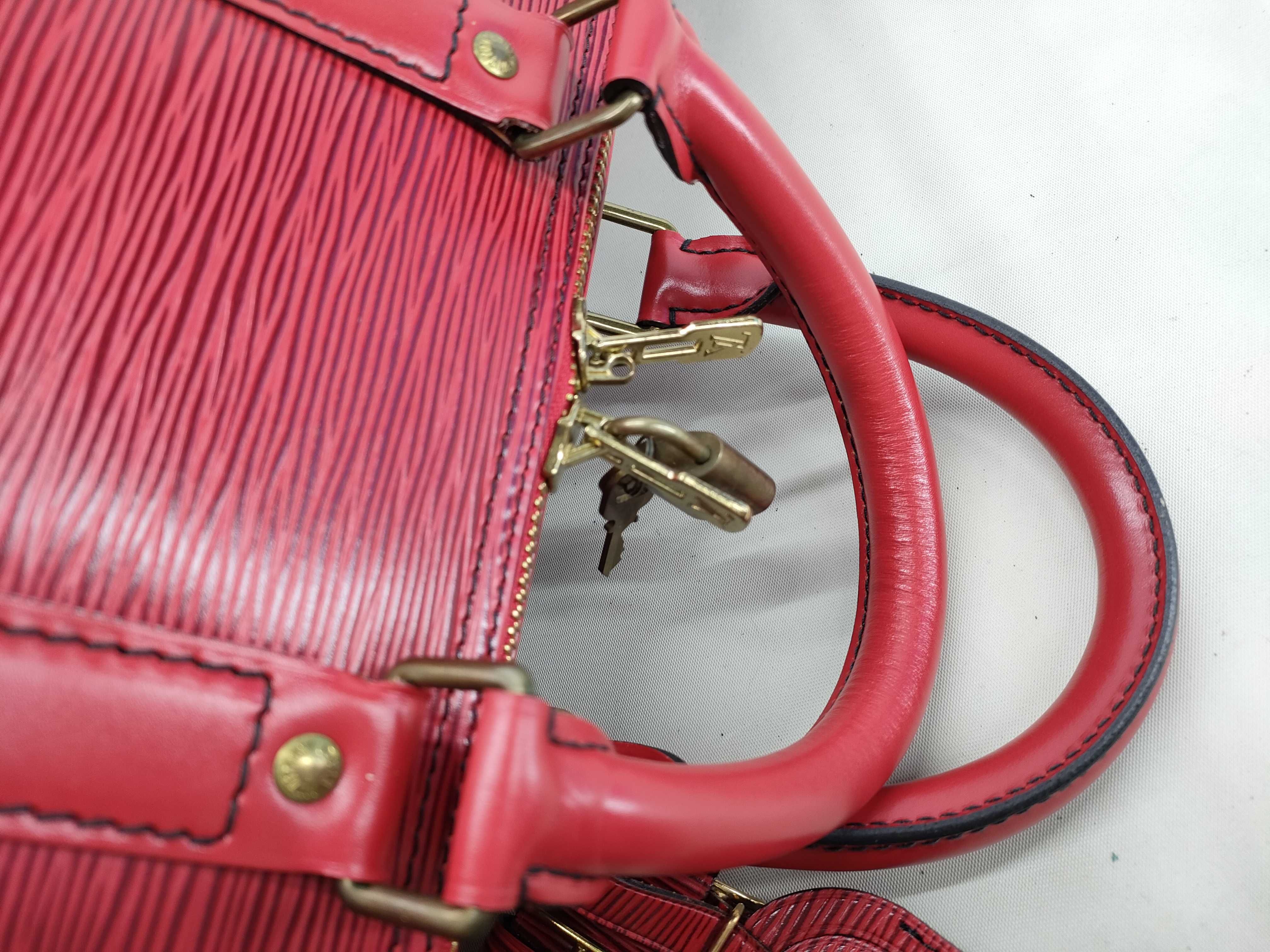 Epi Louis Vuitton Epi Keepall 45 Red M42967 Boston Bag — view 5
