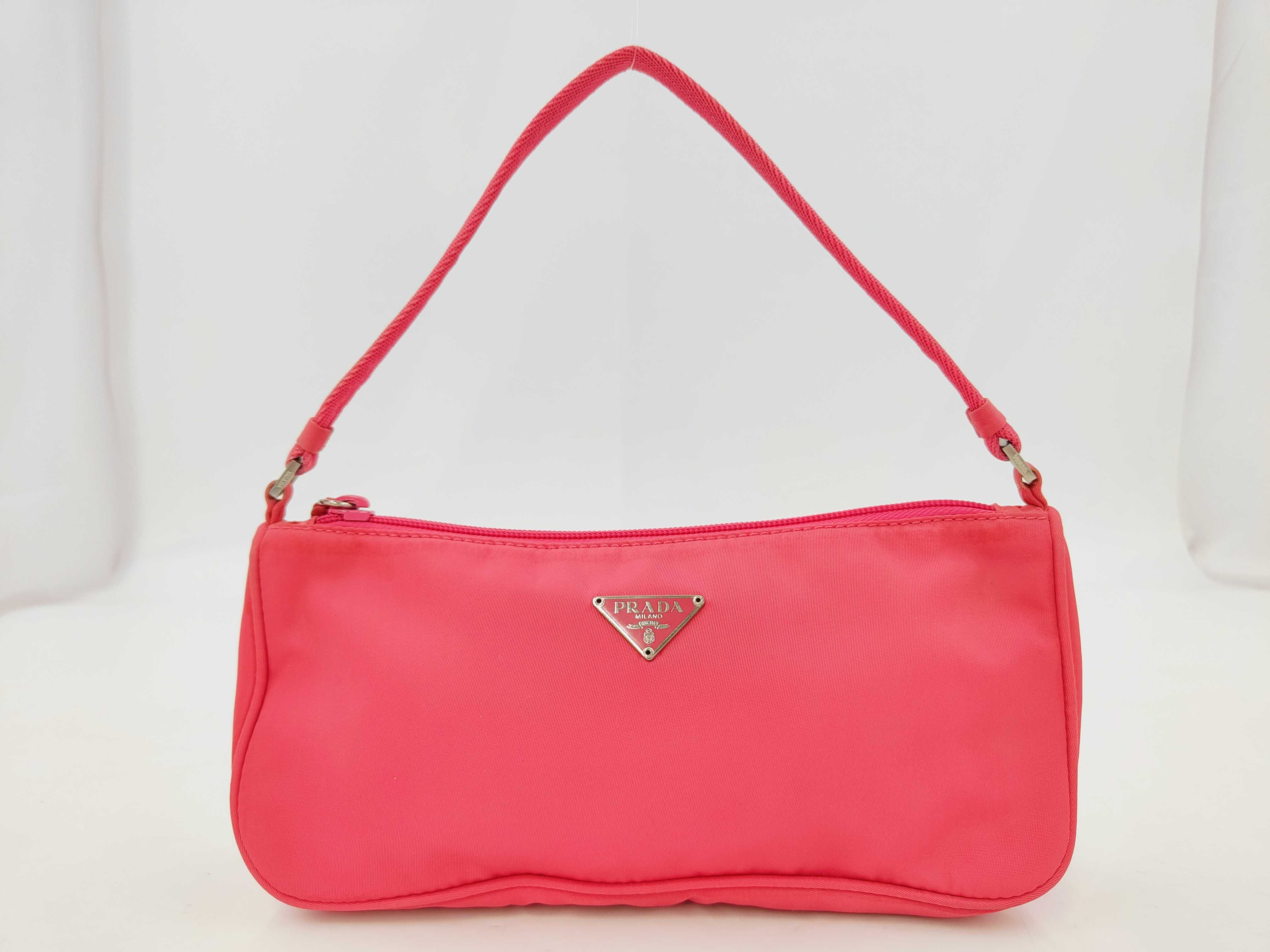 Nylon Triangle Logo Nylon Handbag