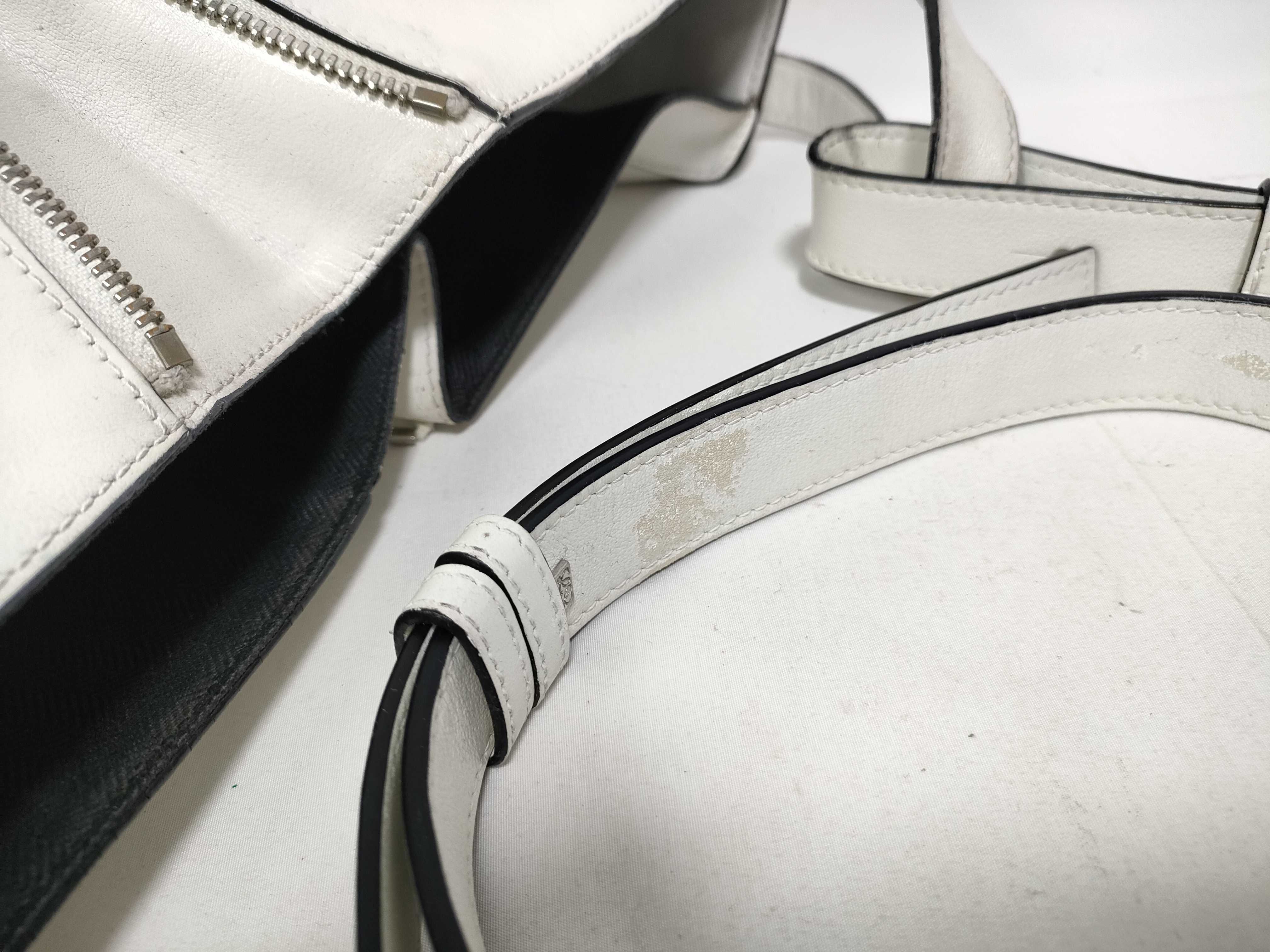 Hammock Small Leather 2-Way Handbag, White Shoulder Bag — view 11