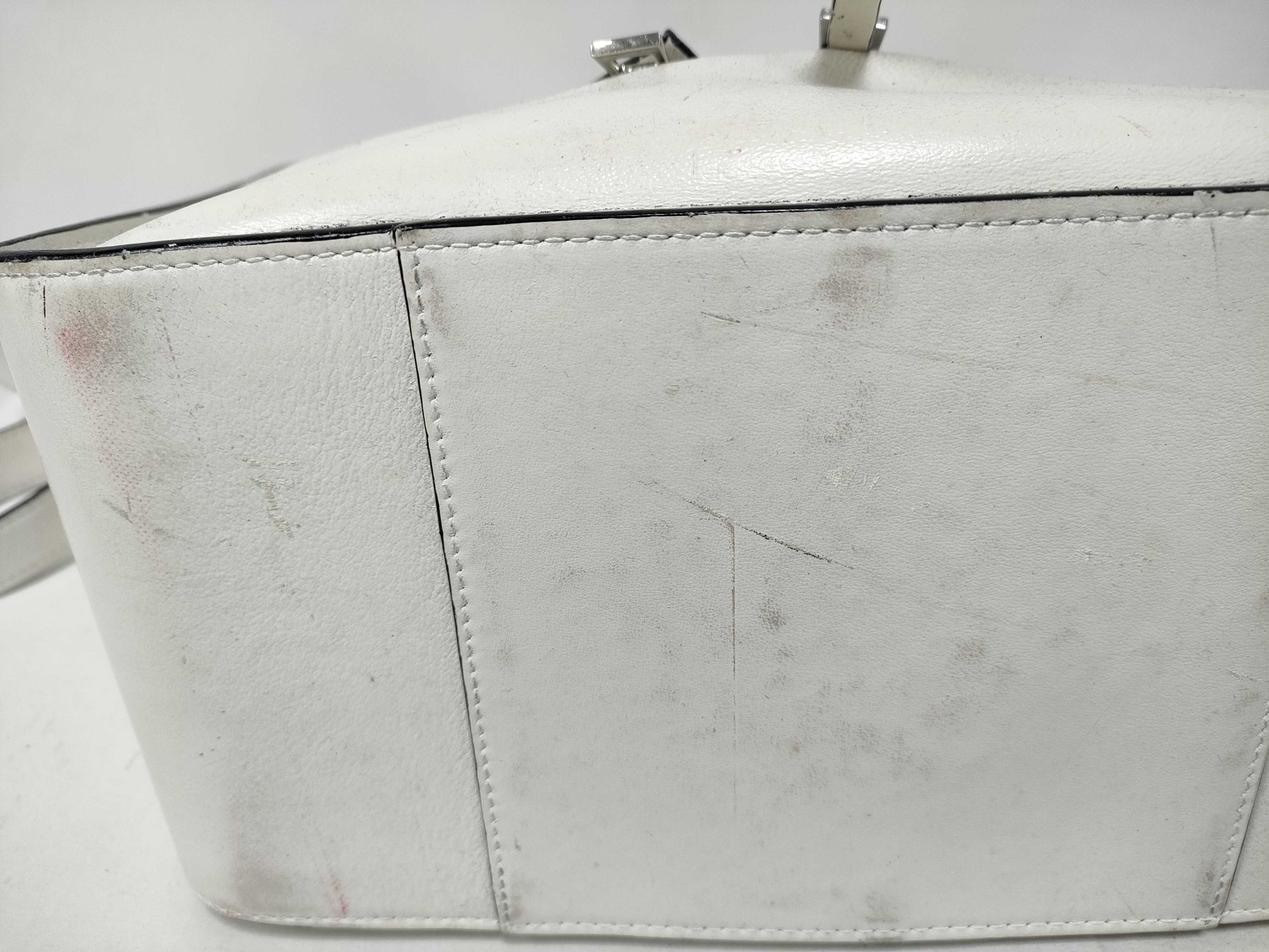 Hammock Small Leather 2-Way Handbag, White Shoulder Bag — view 6
