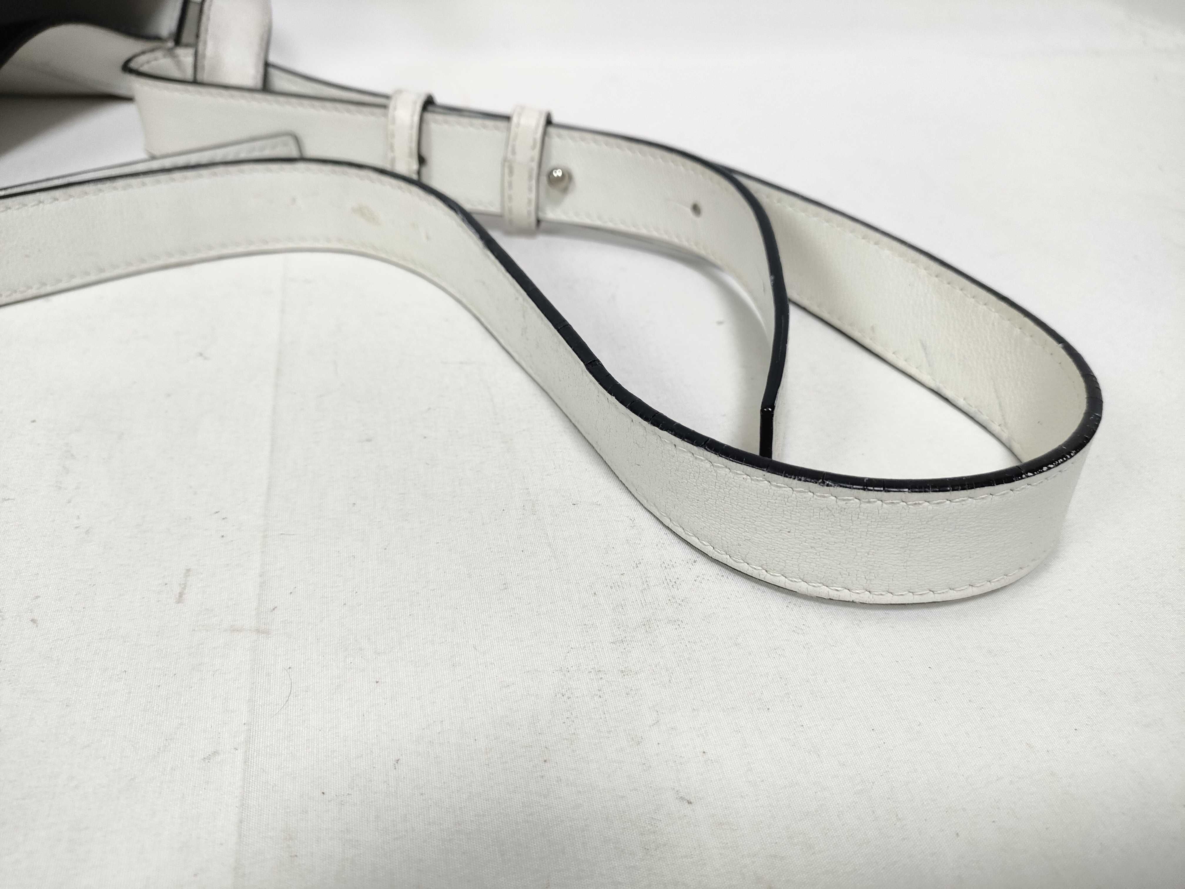 Hammock Small Leather 2-Way Handbag, White Shoulder Bag — view 10
