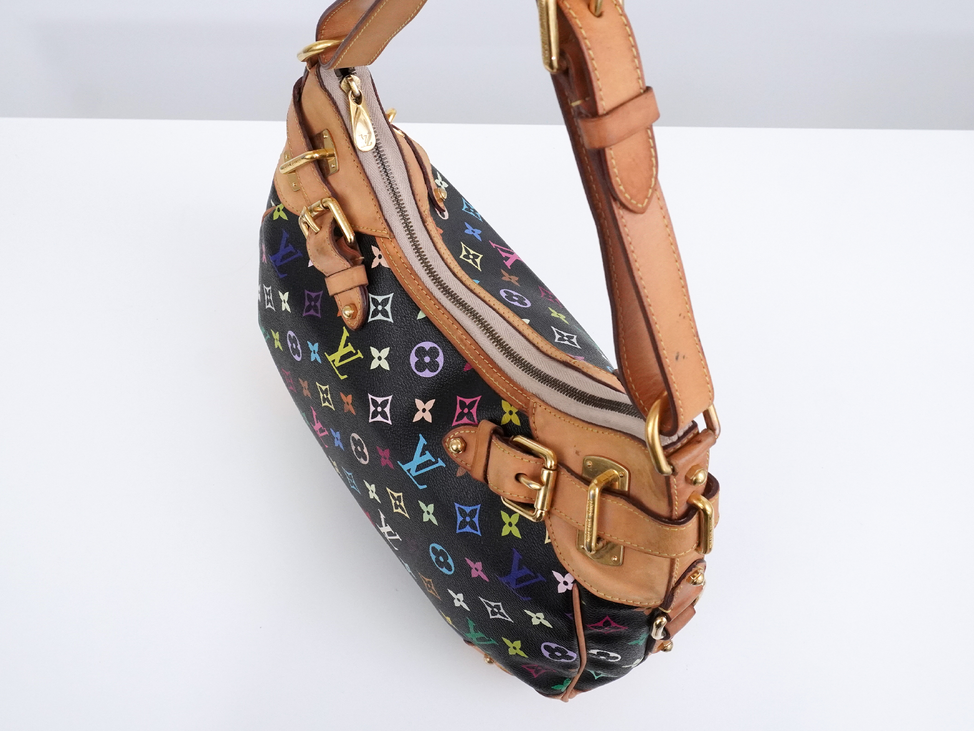 Monogram Multicolor Greta M40196 Noir Shoulder Bag — view 3