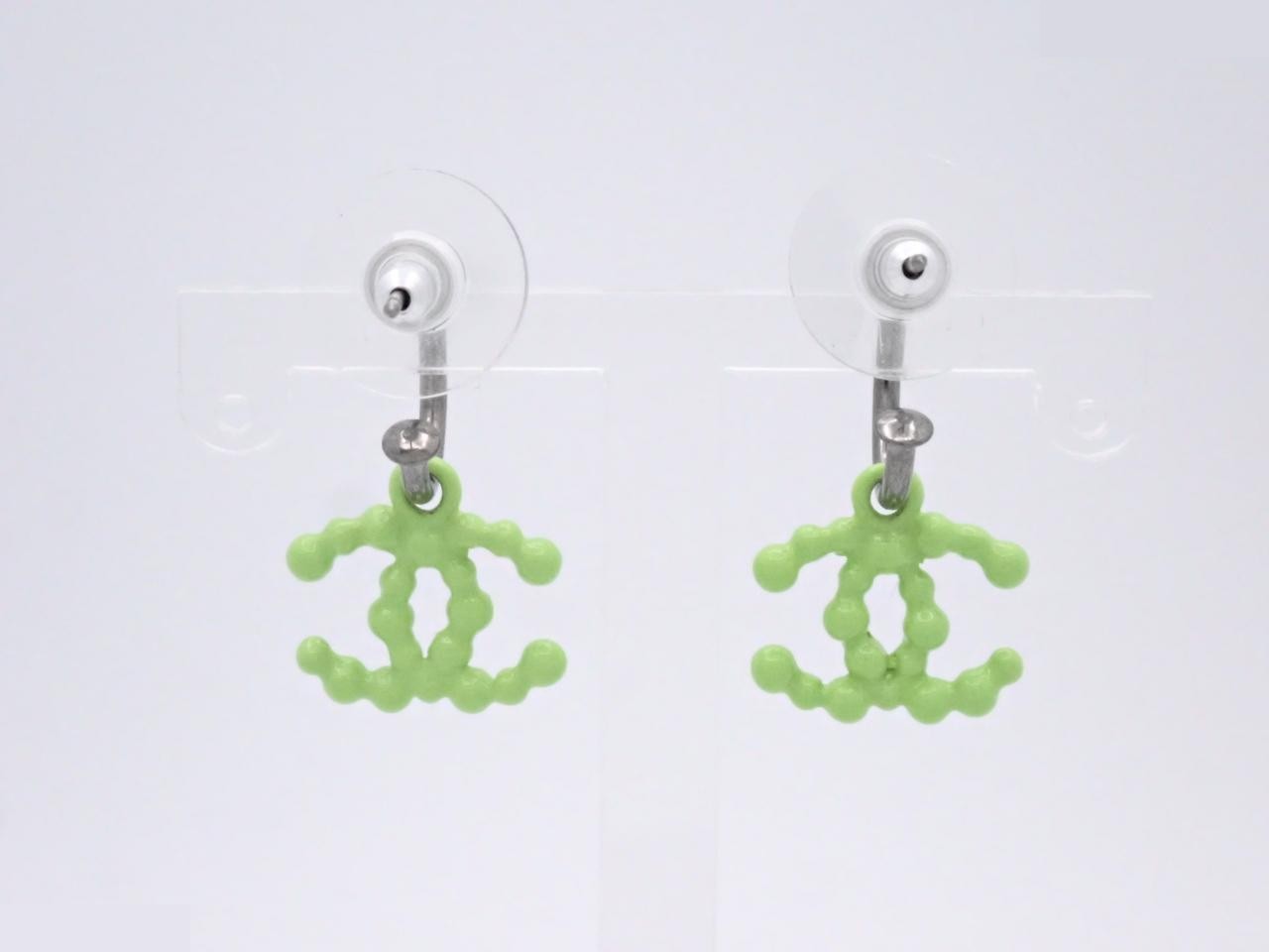 Earrings, Coco Mark, Green — view 2