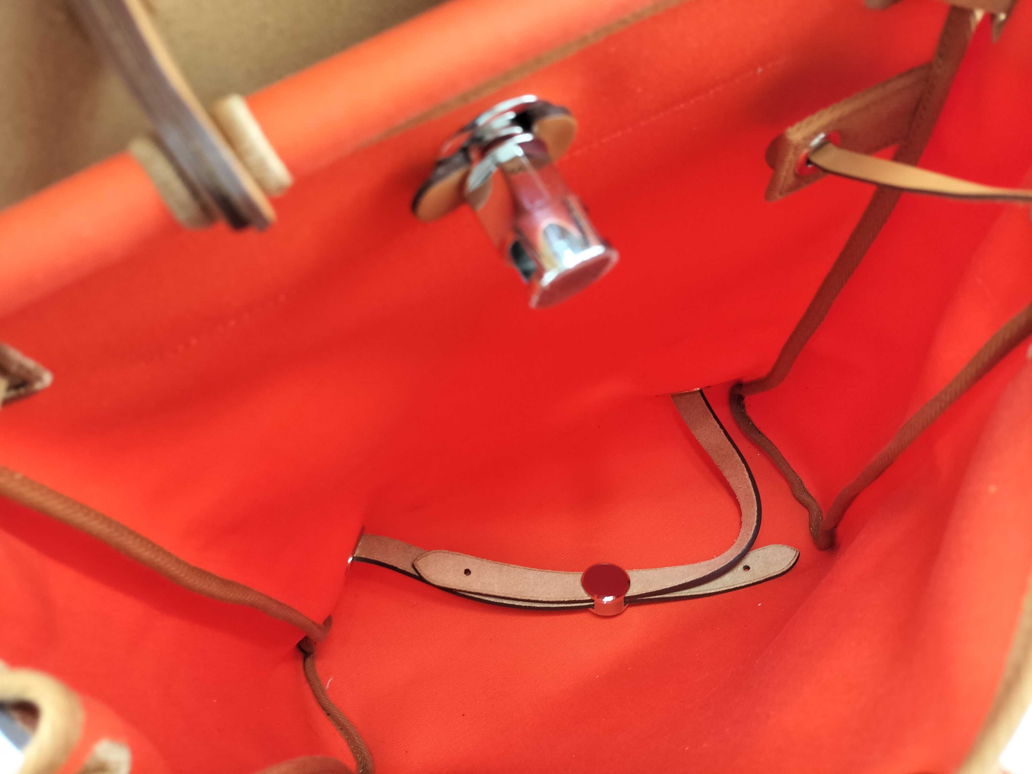 Herbag Backpack, Hermes Herbag Zip, Orange, Z Stamp, Rucksack — view 12