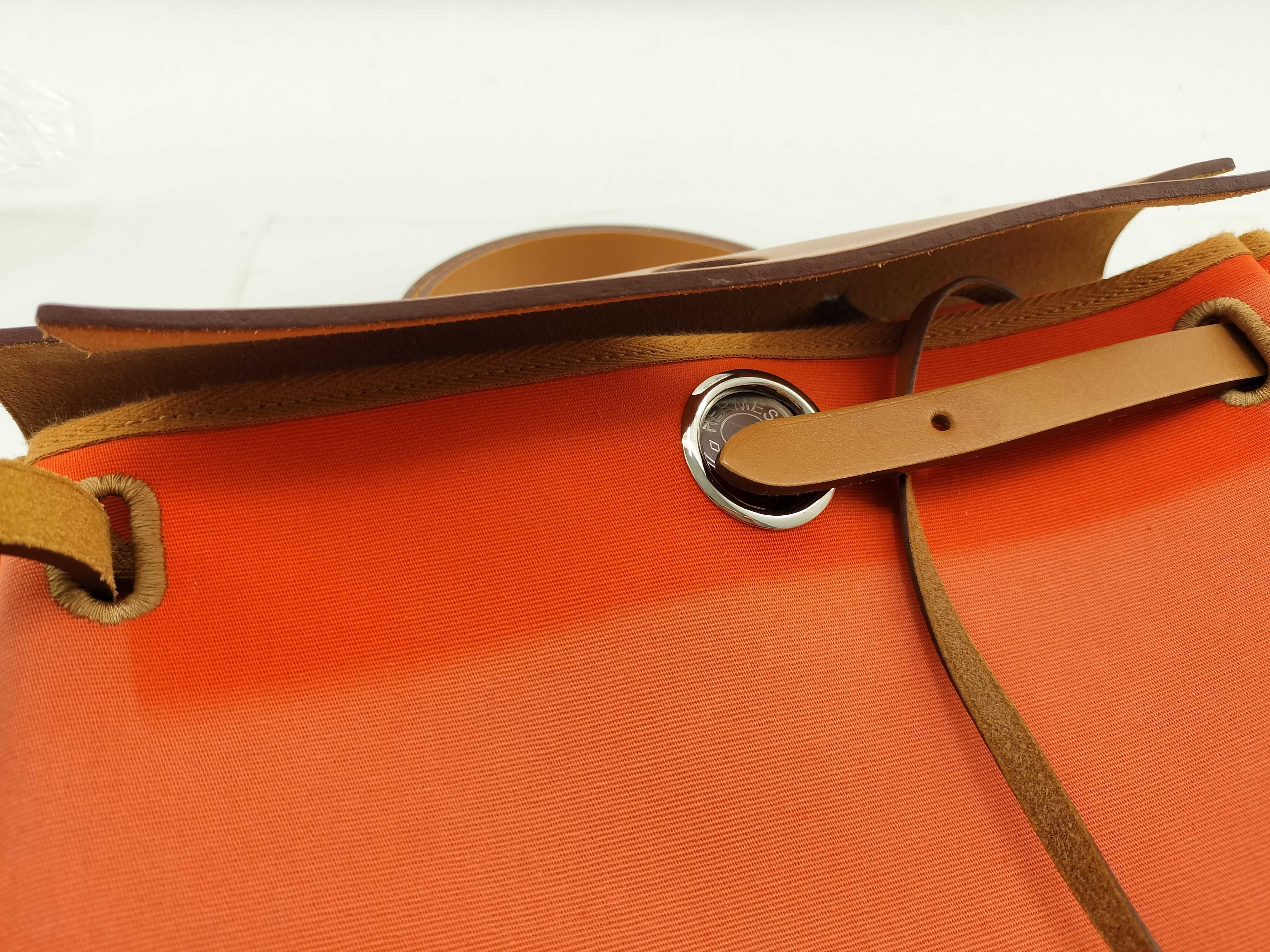Herbag Backpack, Hermes Herbag Zip, Orange, Z Stamp, Rucksack — view 13