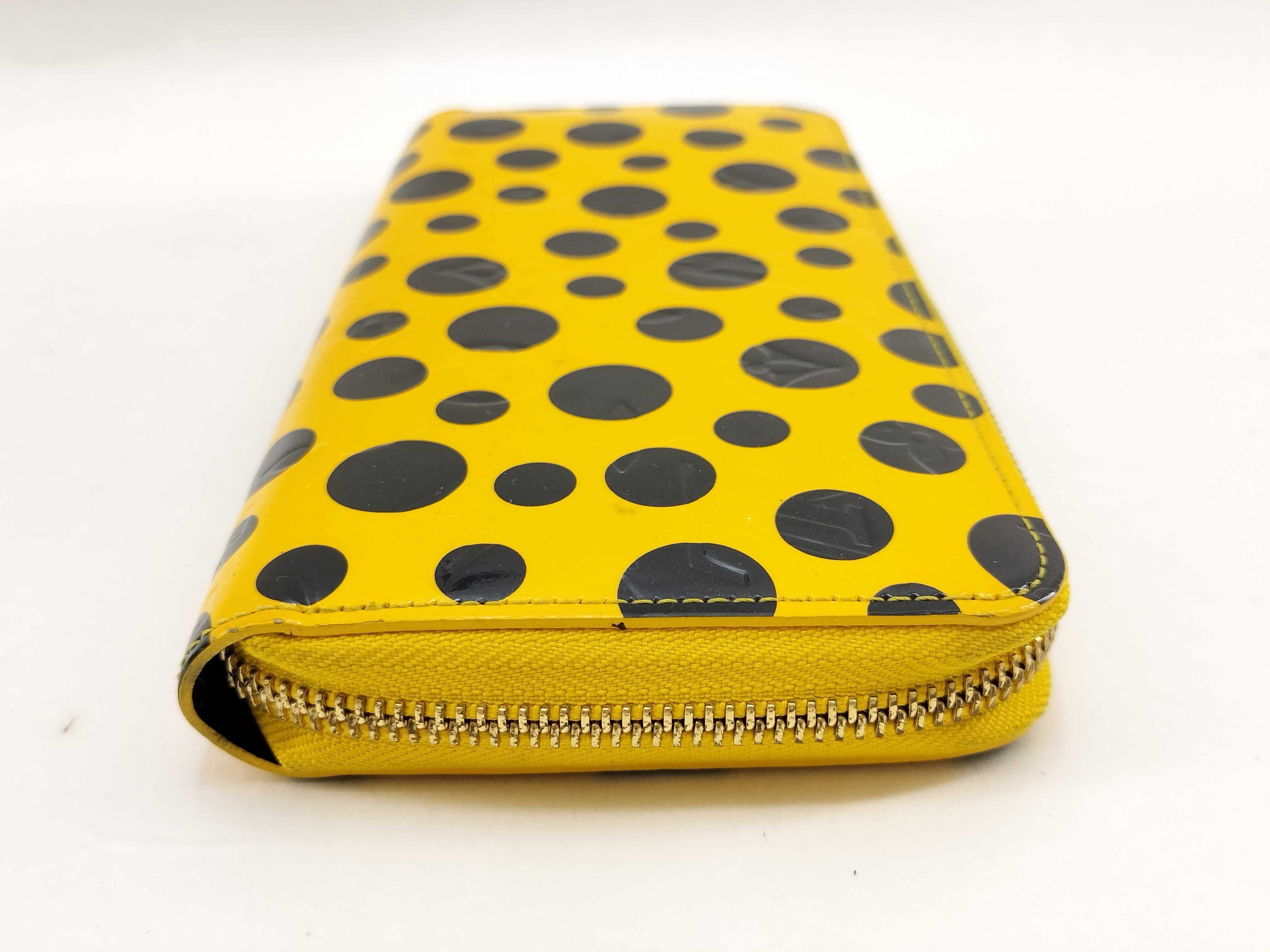 M91571 Zippy Wallet Dot Infinity Yayoi Kusama Long Wallet Yellow — view 3