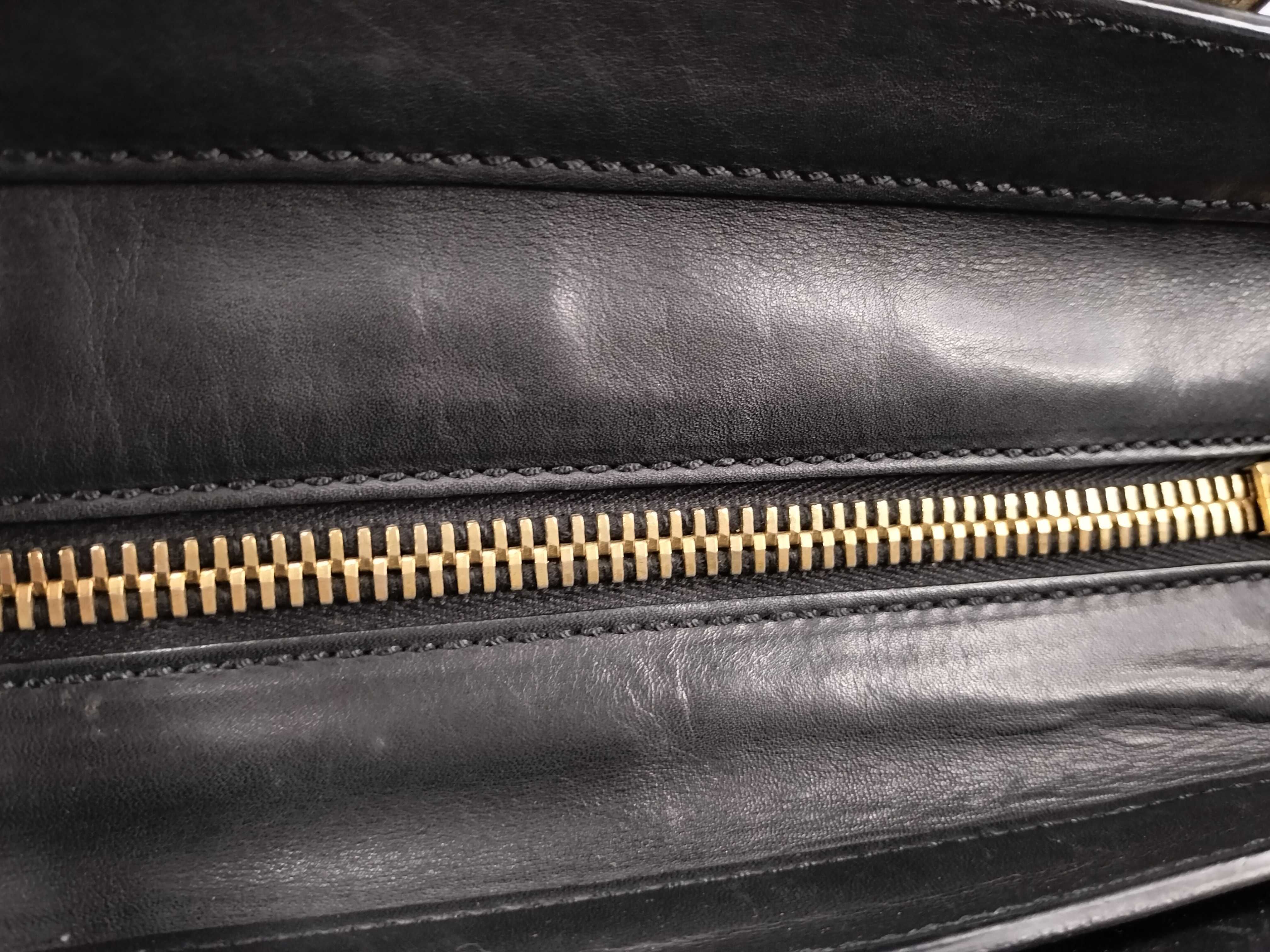 Luggage Mini Shopper Black x Khaki Handbag — view 6