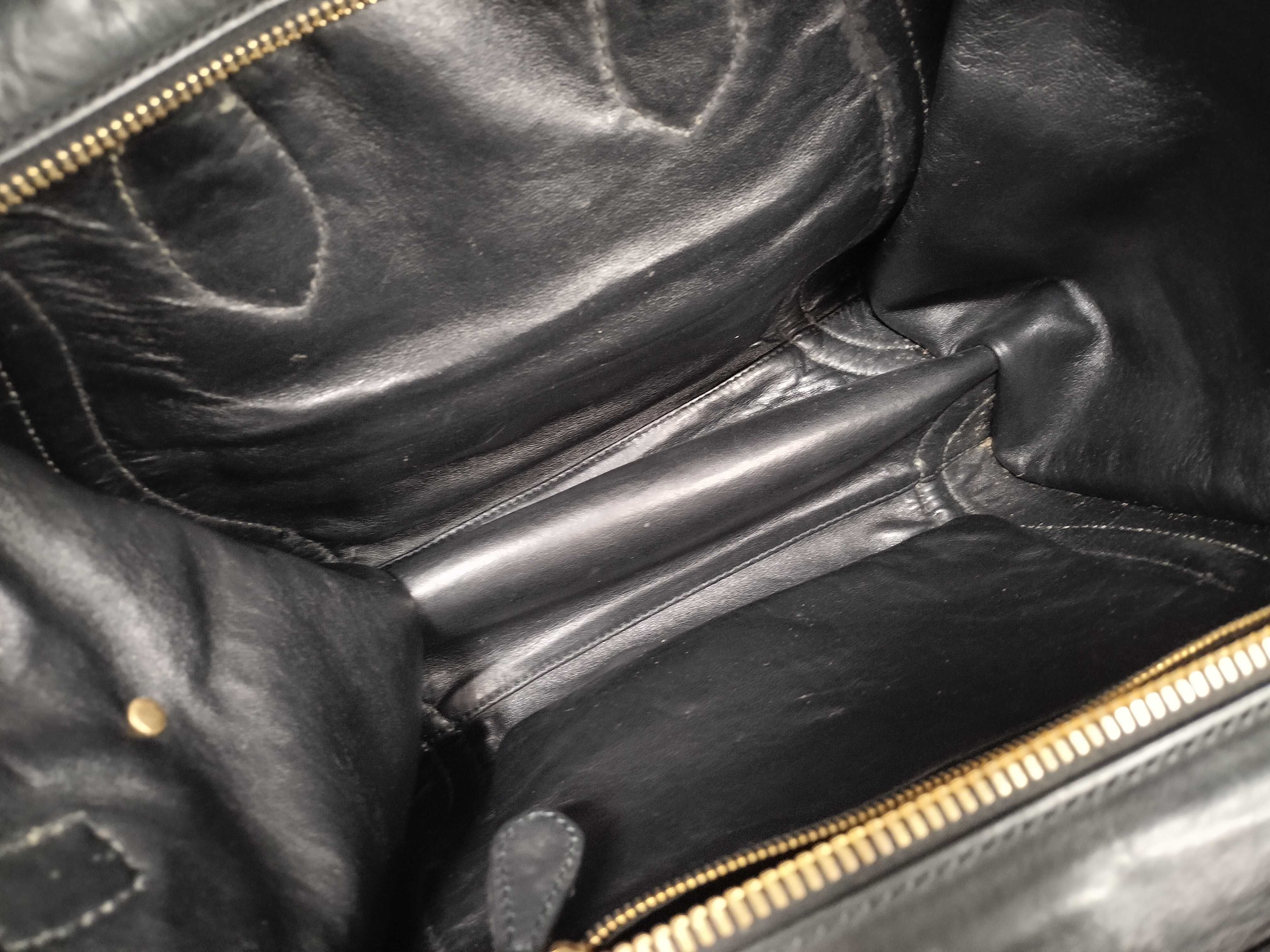 Luggage Mini Shopper Black x Khaki Handbag — view 10