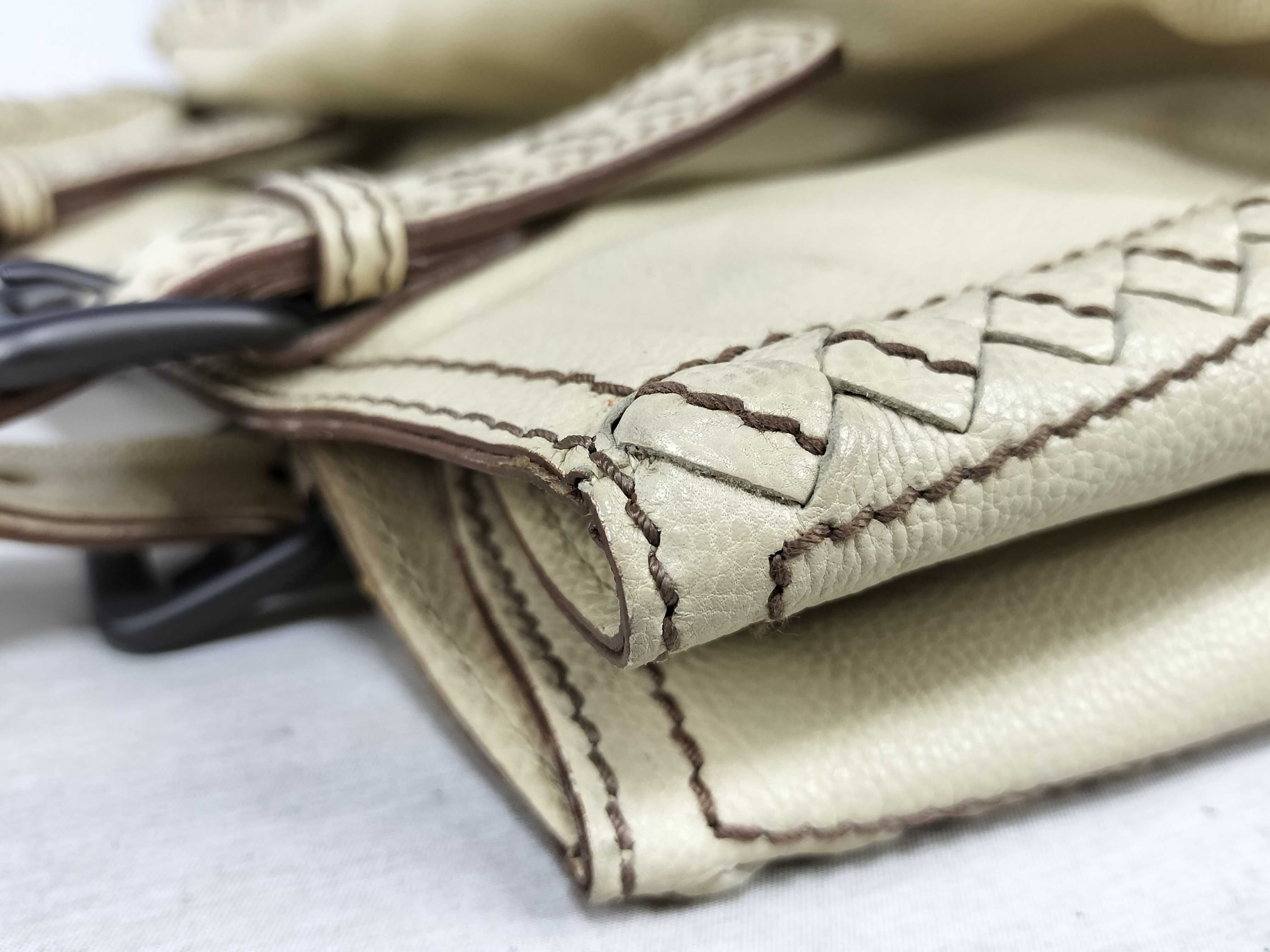Leather Intrecciato Tote Bag Handbag — view 15