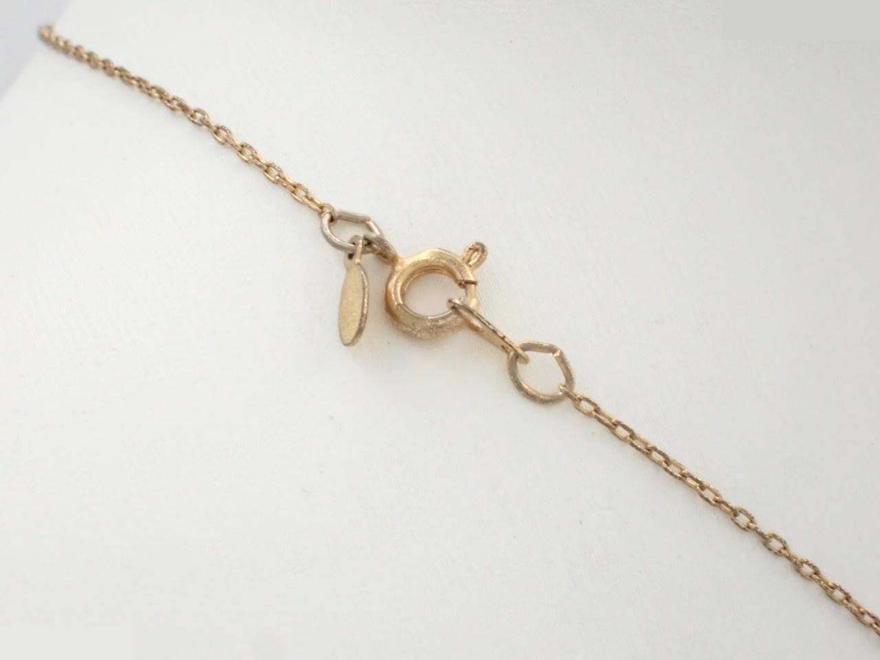 Gold necklace, chain approximately 39cm — view 2