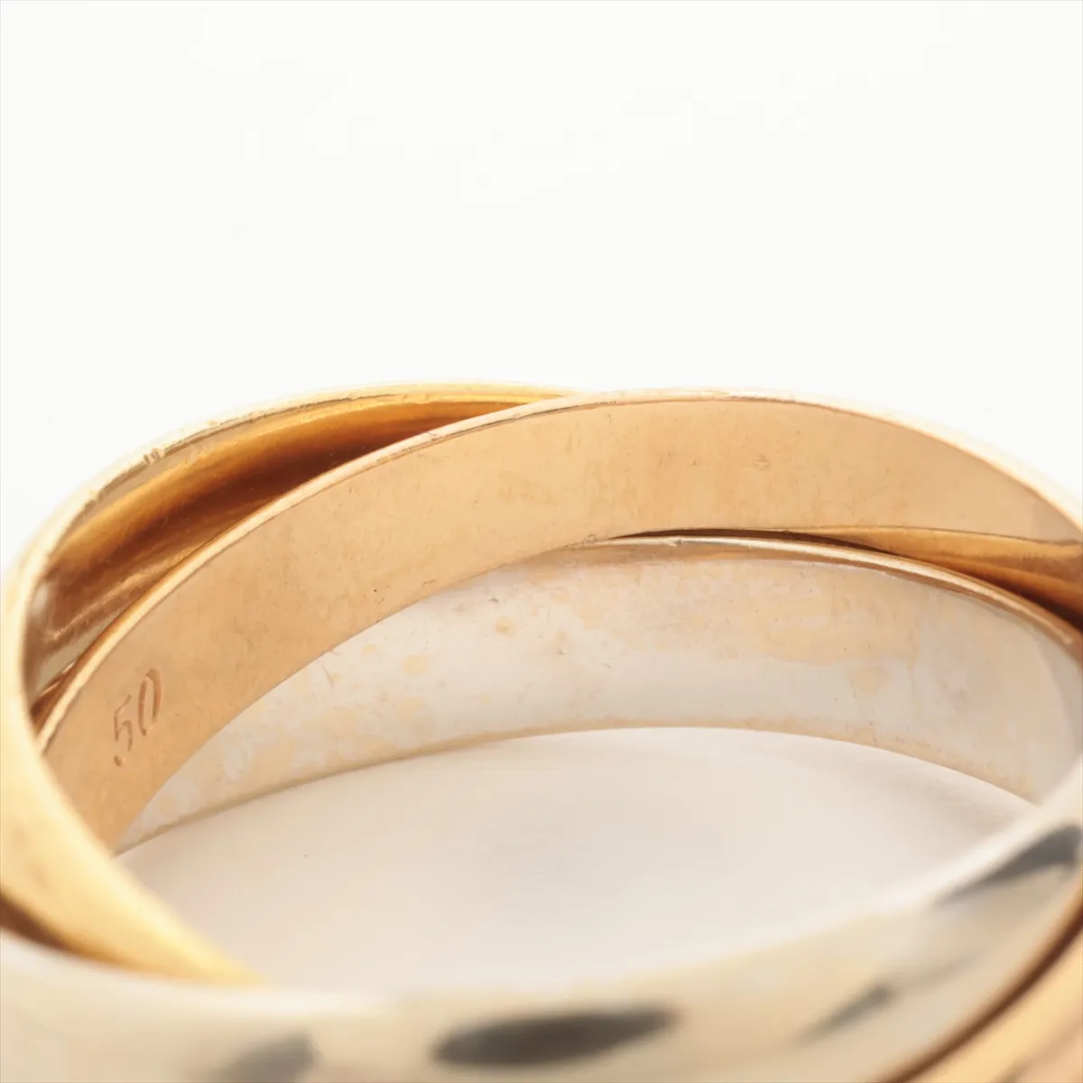 Trinity Ring 750 (Yellow Gold x Pink Gold x White Gold) 6.9g 50 AO291M — view 5