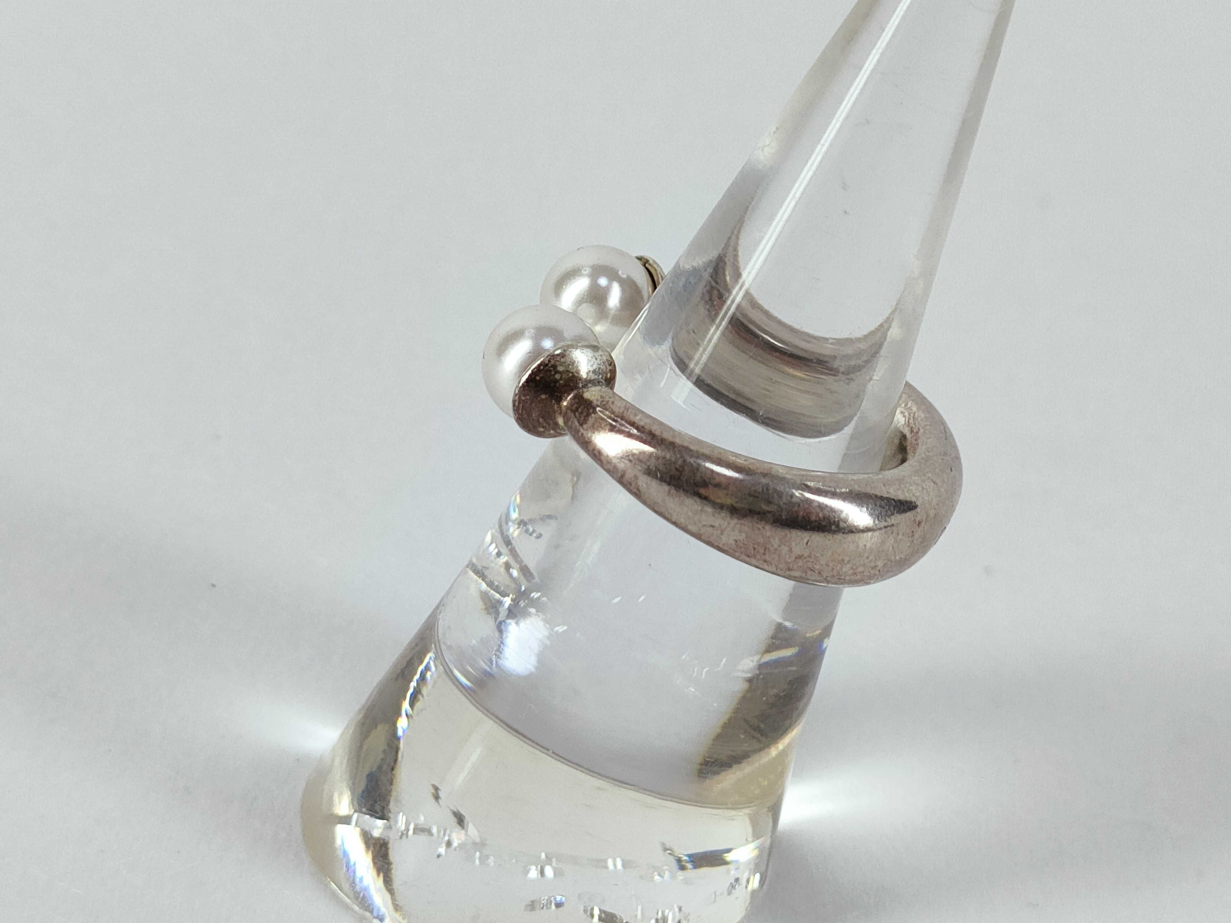 Tribal Pearl Ring, Size S — view 2