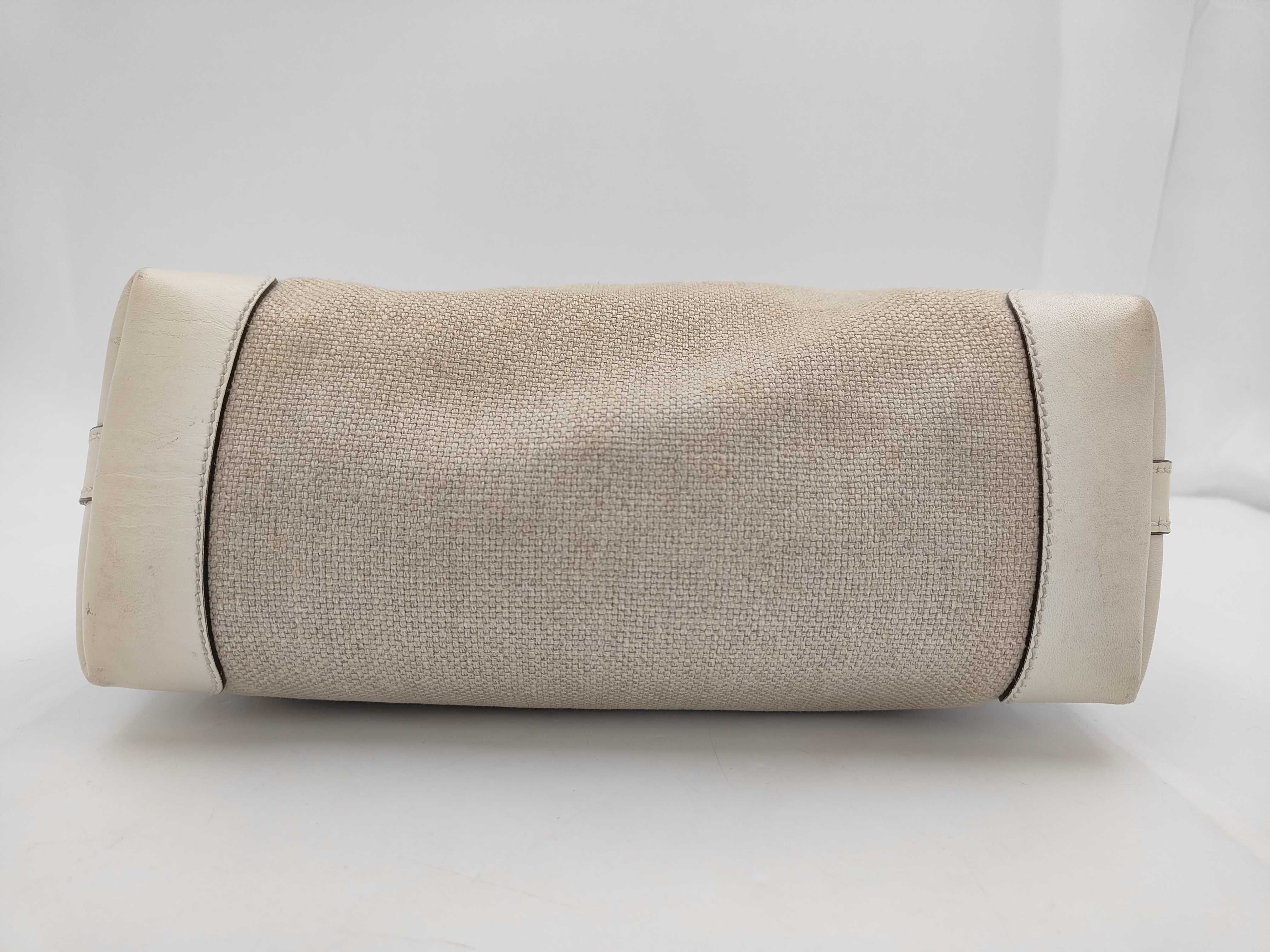 Leather and Canvas Handbag with Pouch — view 3