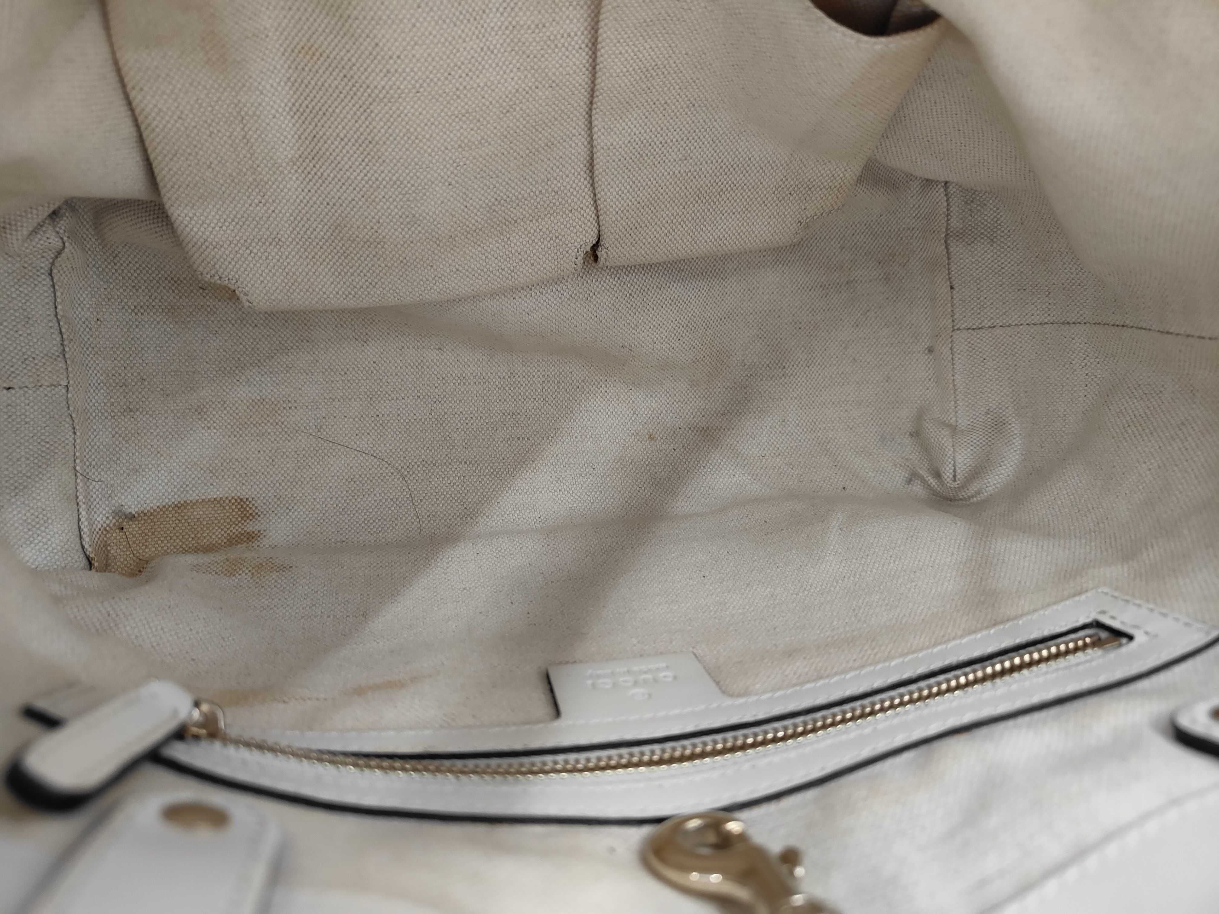 Leather and Canvas Handbag with Pouch — view 8