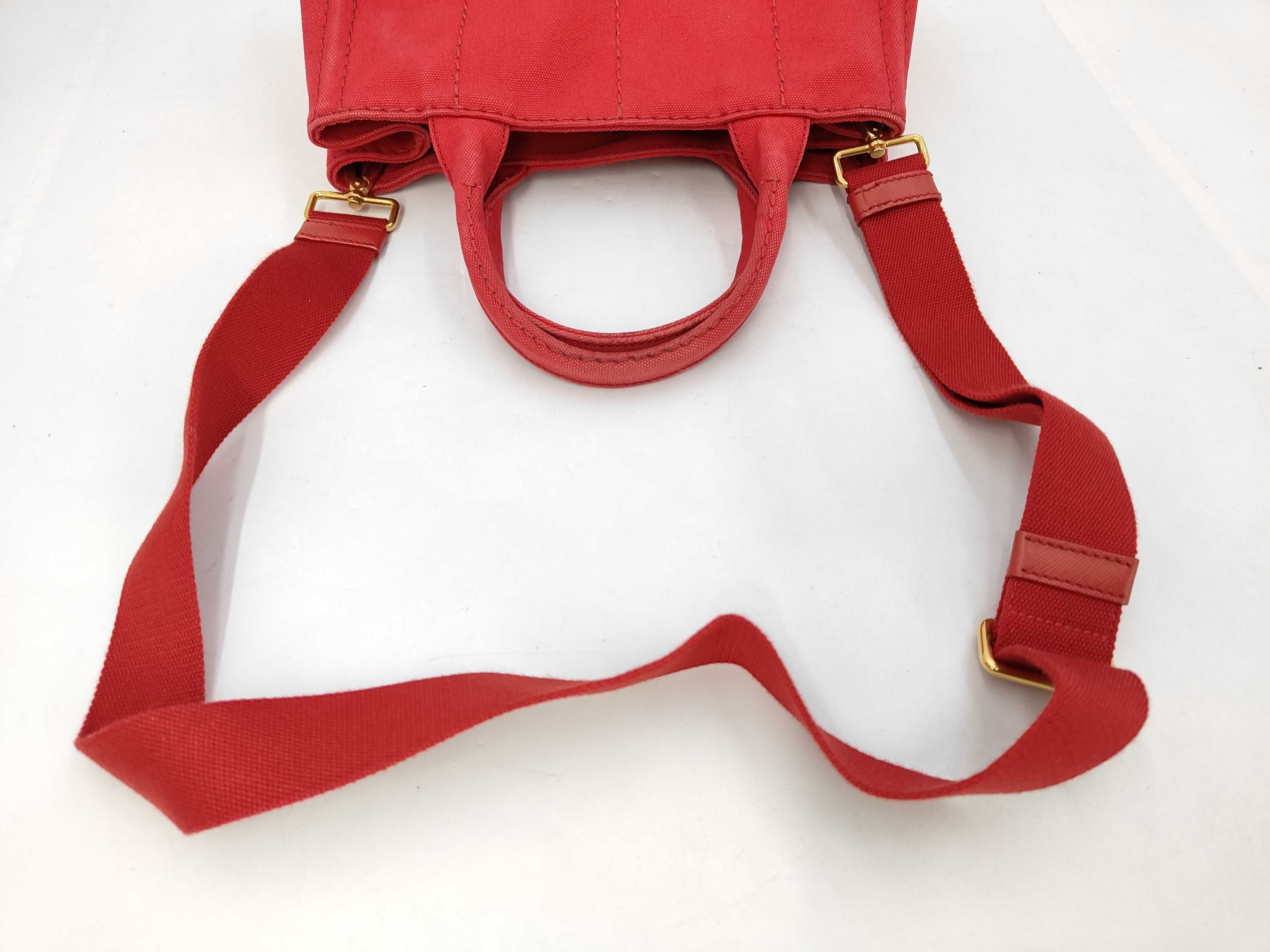 Canapa 2-Way Handbag, Red, B2439G — view 9