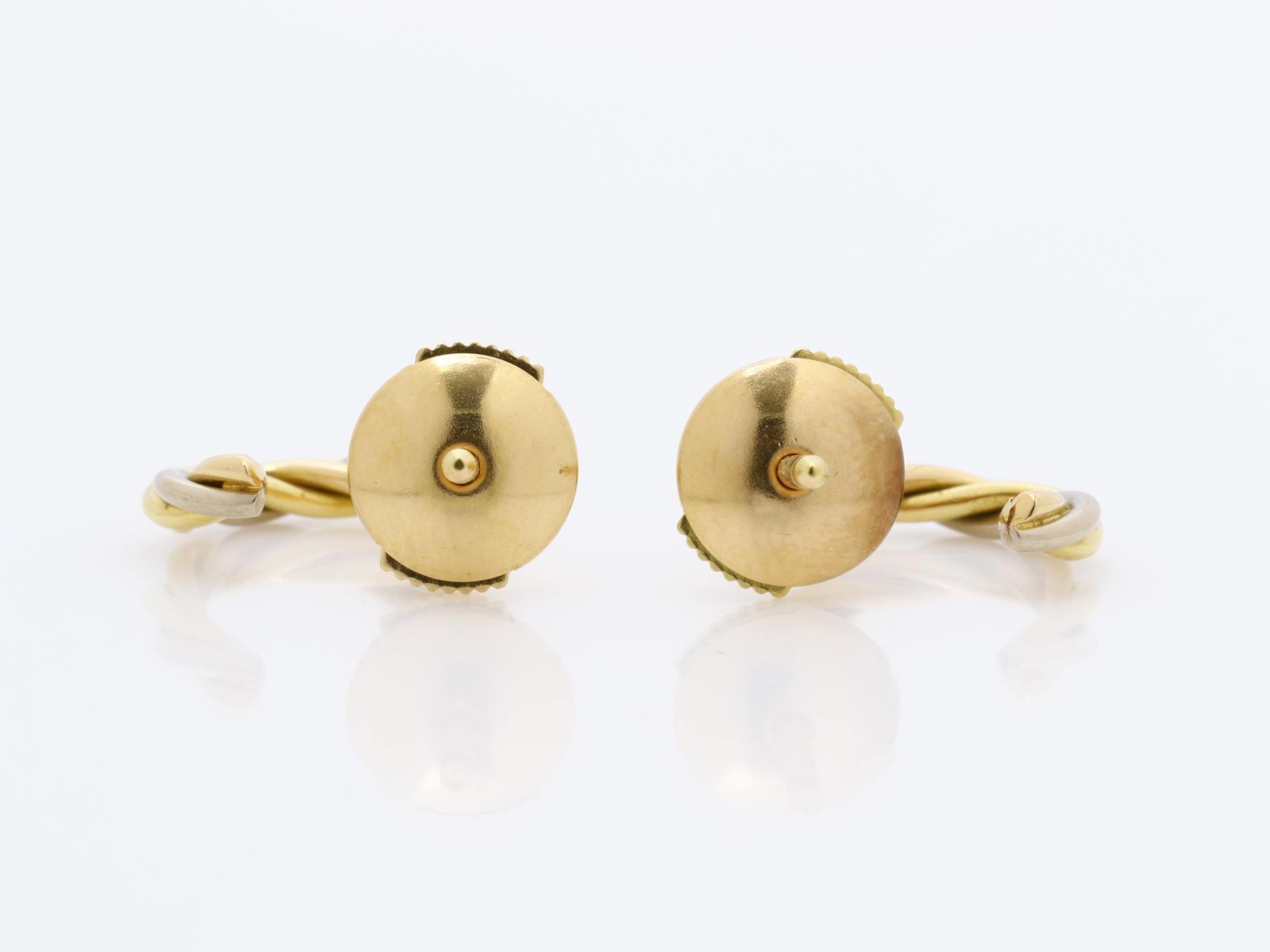 Trinity (precious metal) earrings, 750, 2.5g — view 4