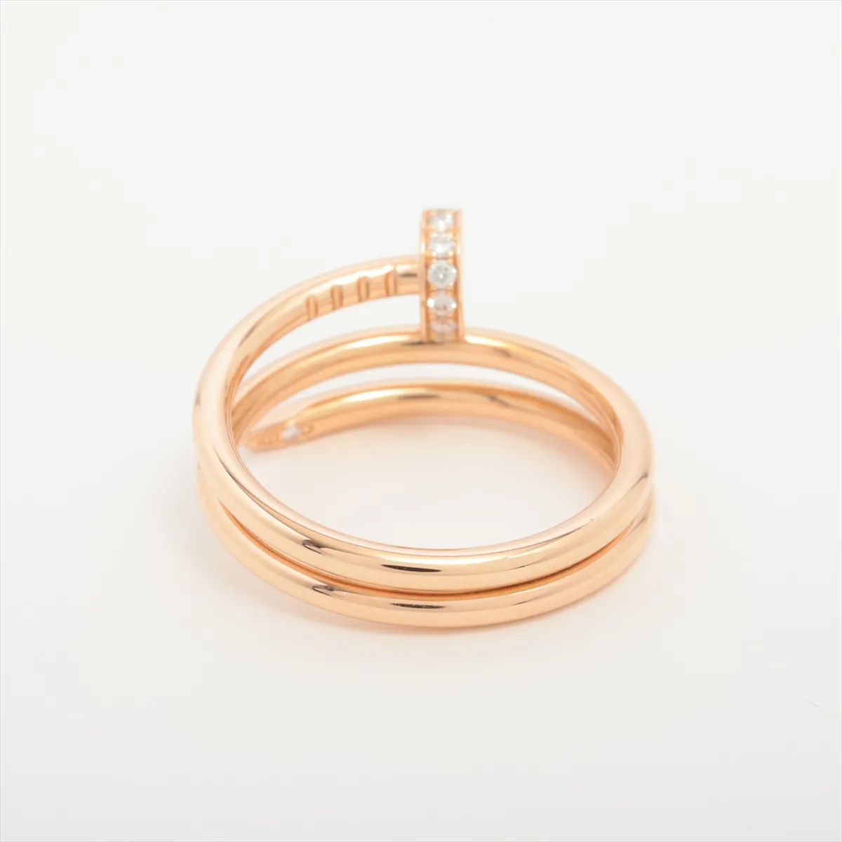 Juste un Clou Diamond Ring 750 (PG) 5.2g 50 KSY774 Distortion — view 2