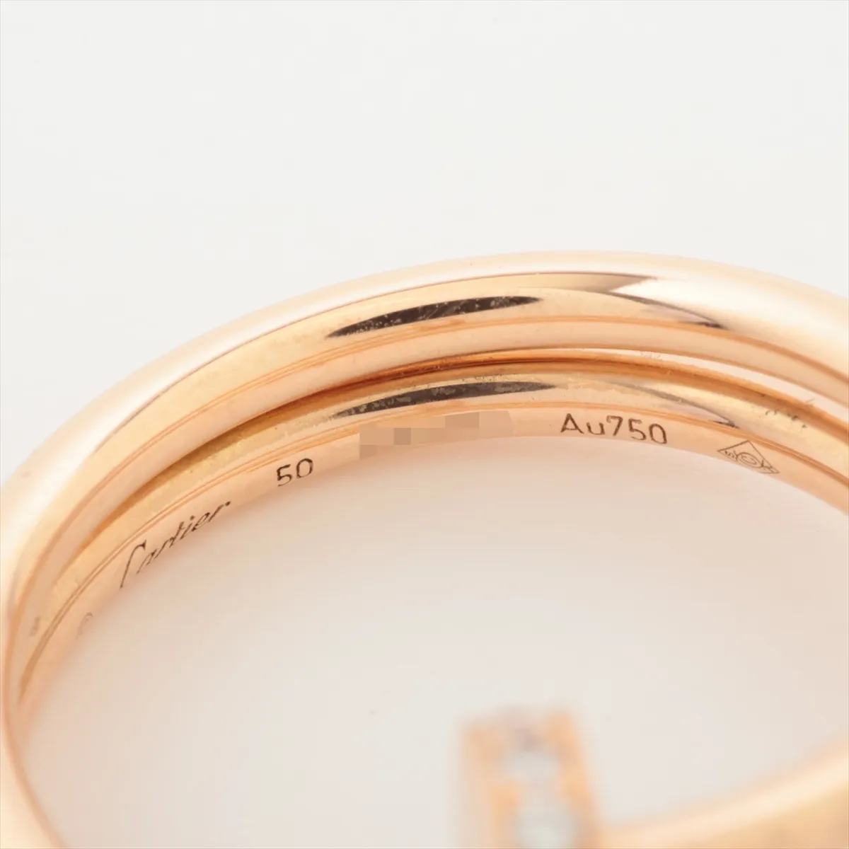 Juste un Clou Diamond Ring 750 (PG) 5.2g 50 KSY774 Distortion — view 3