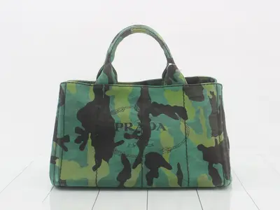 Canapa Camouflage Tote Bag with Triangle Logo