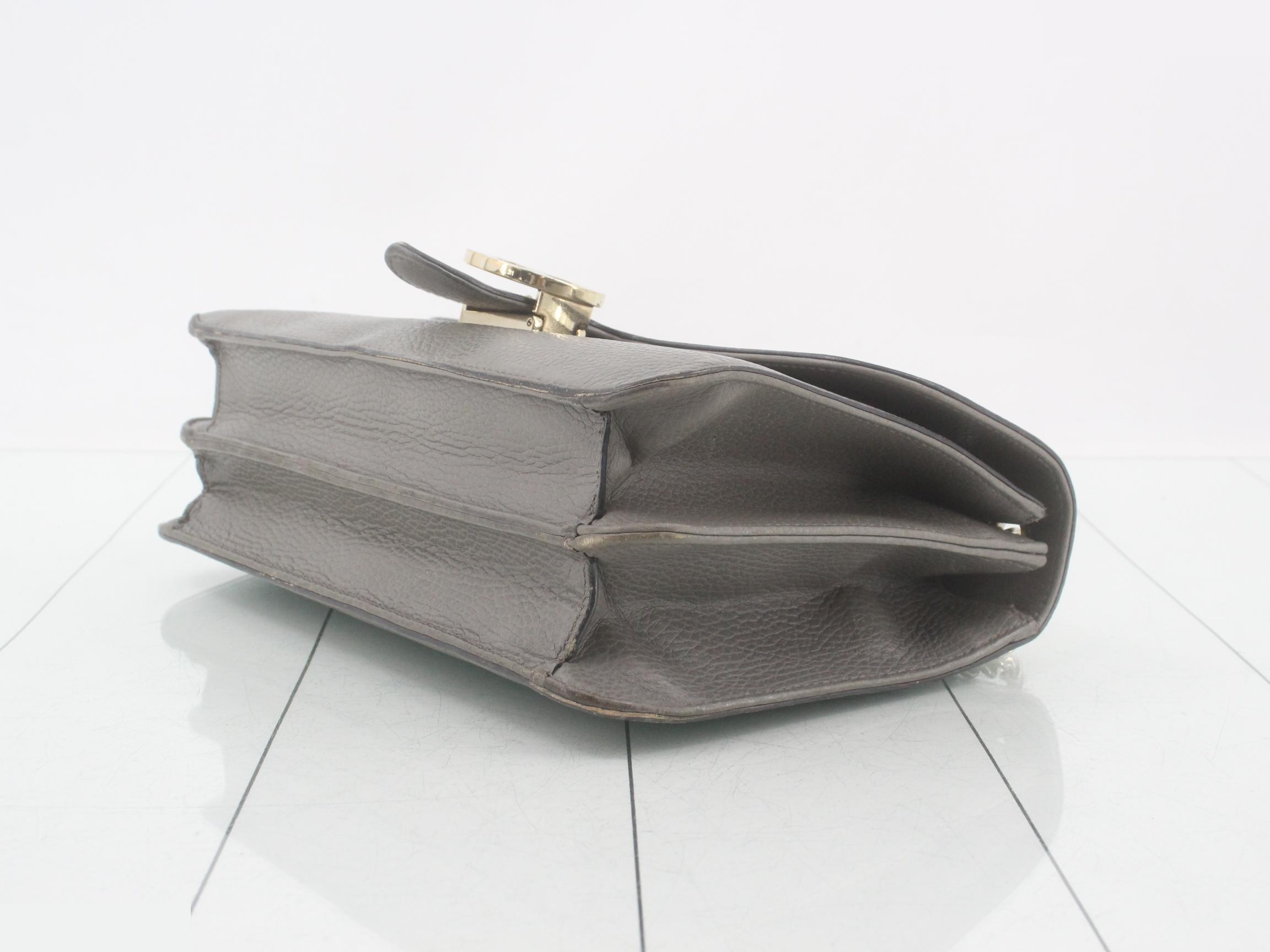 Small leather chain shoulder bag with interlocking G logo — view 6