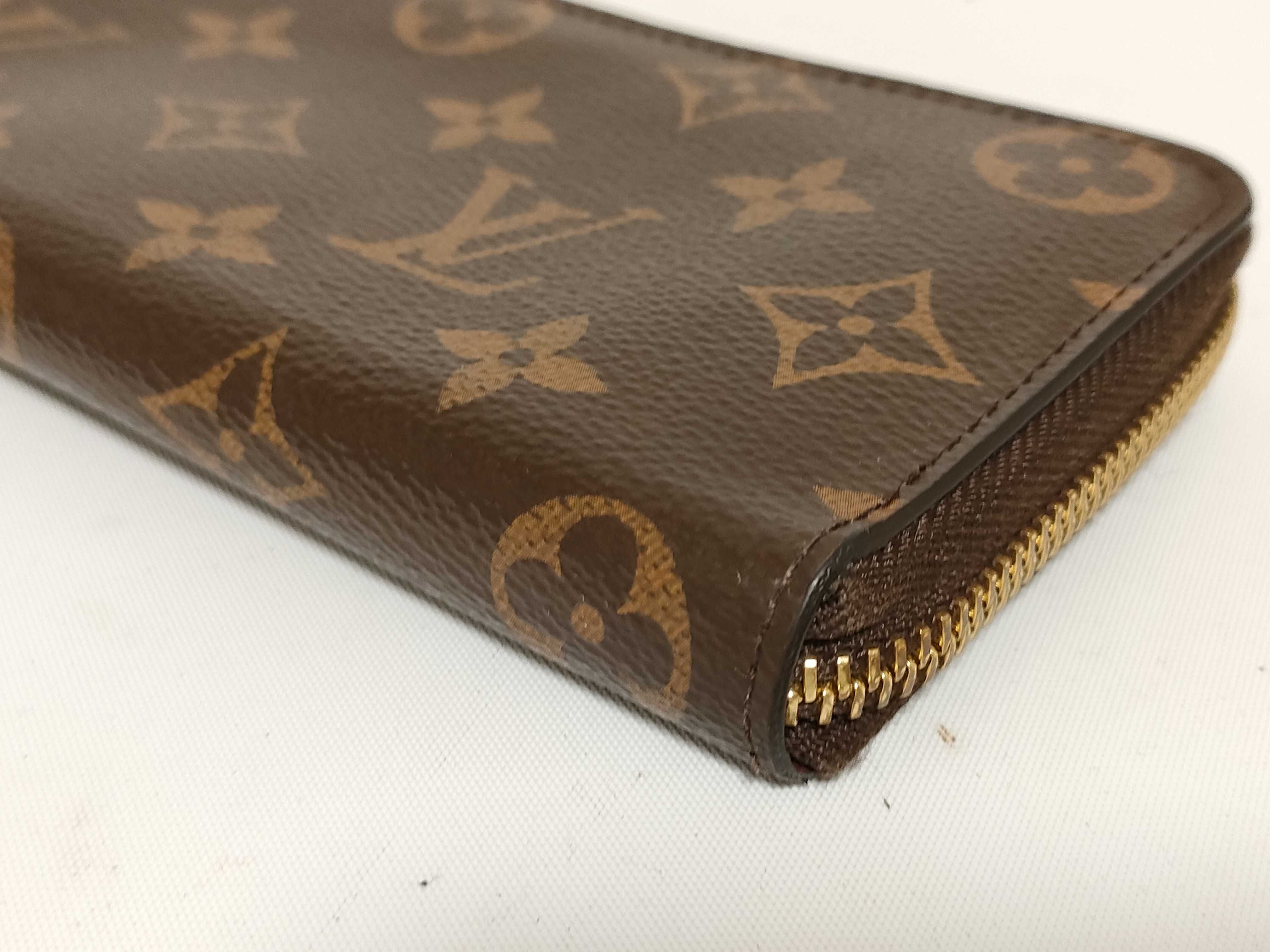 Monogram Louis Vuitton Monogram Portefeuille Clemence Fuchsia Gold Hardware CA0187 Wallet — view 4