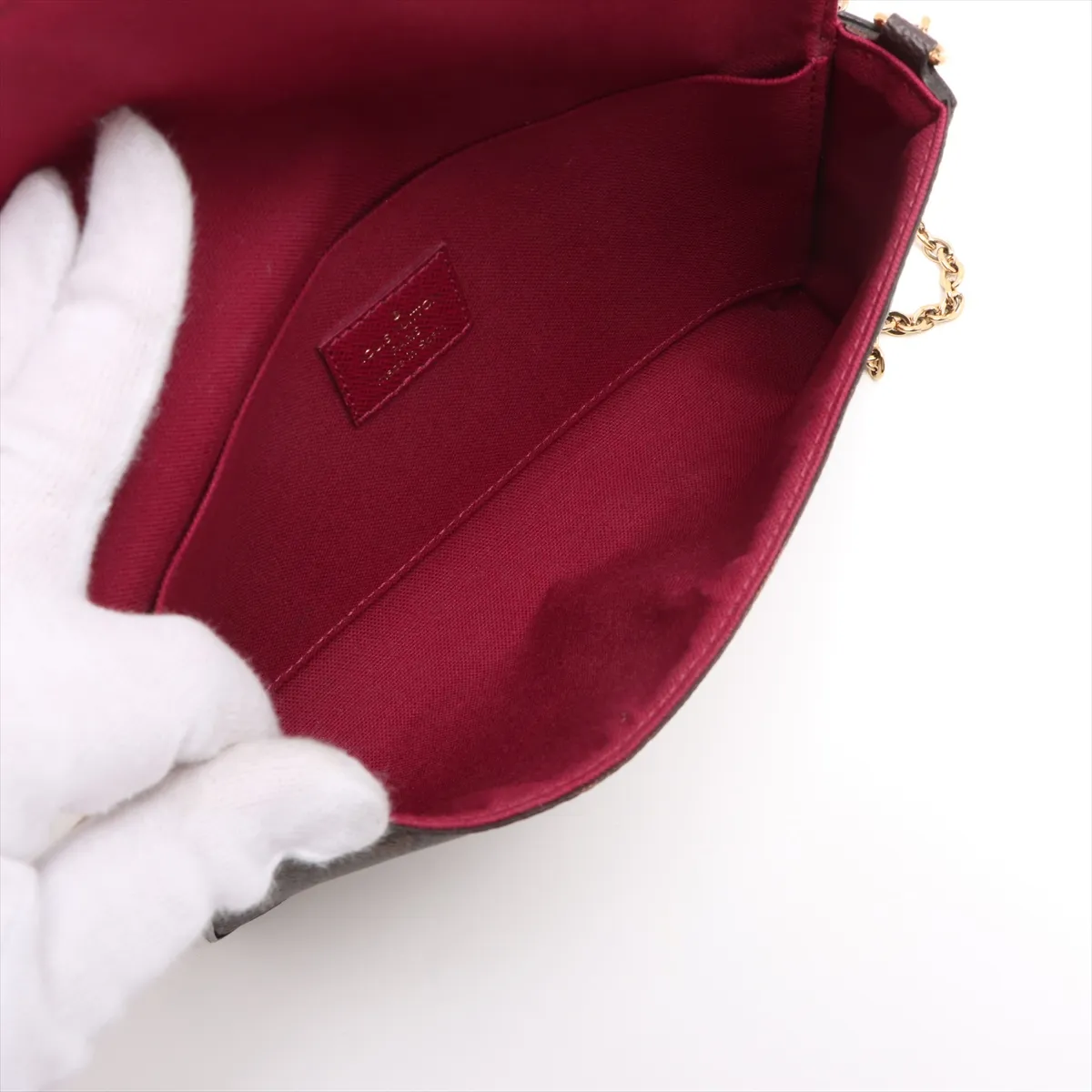 Monogram Pochette Félicie M81896 CA1200 Brown RFID reaction — view 6