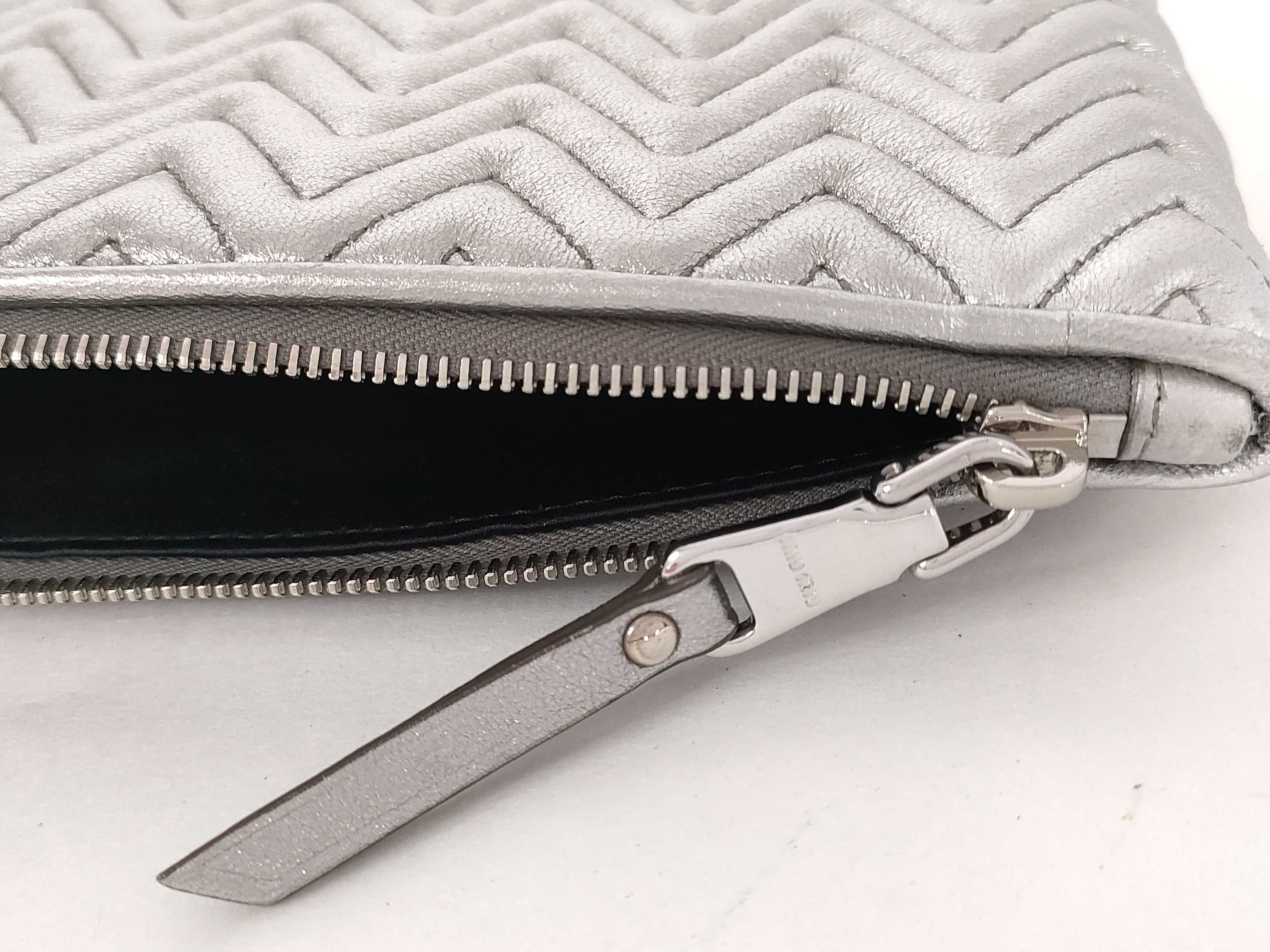 clutch bag, silver pouch — view 11
