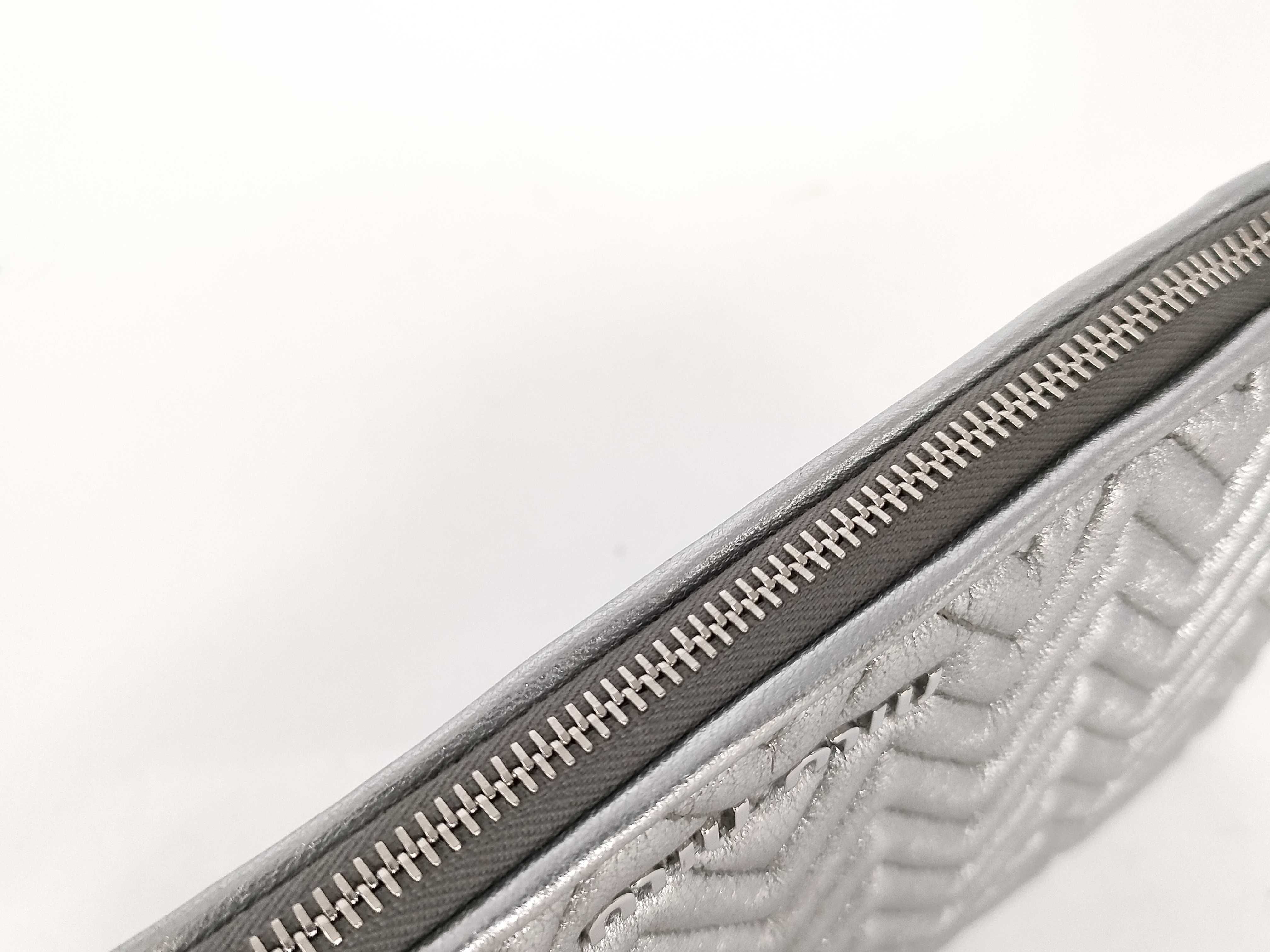 clutch bag, silver pouch — view 8