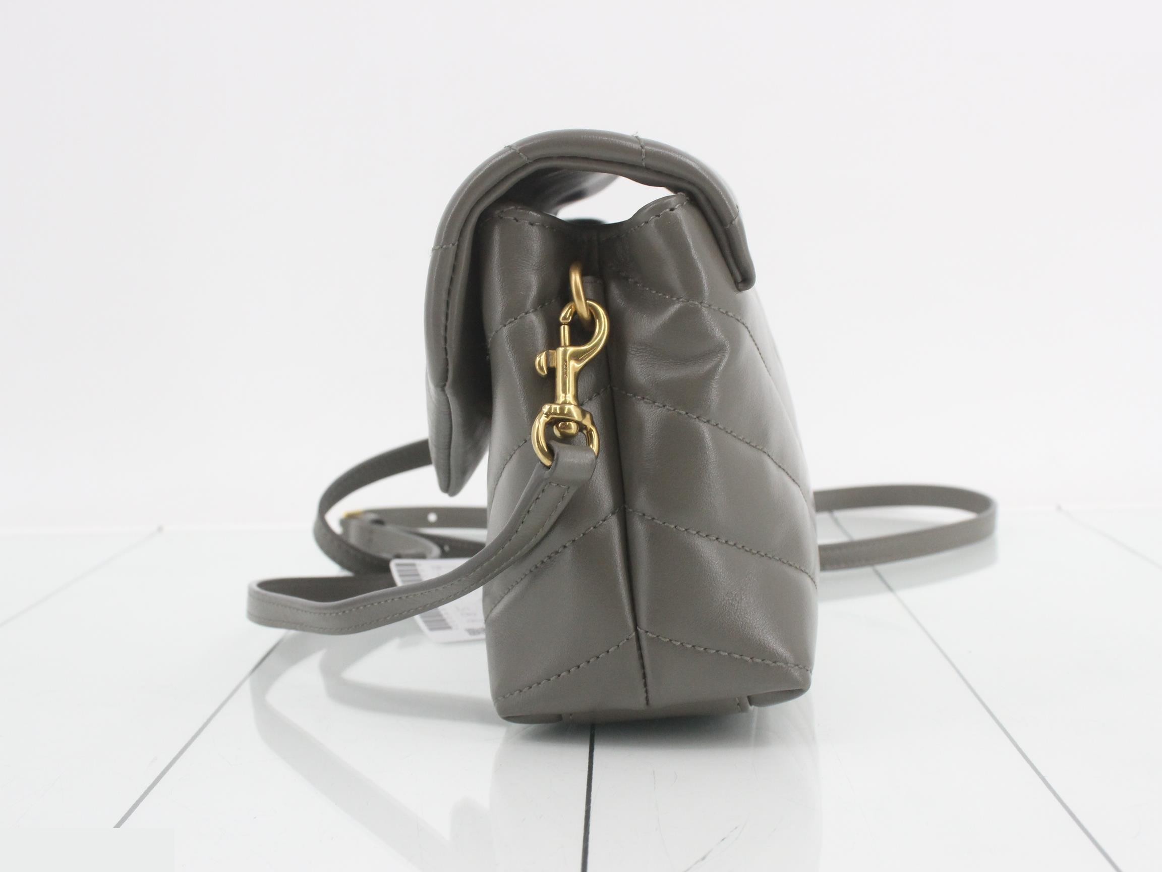 Lulu Toy Shoulder Bag, Gray — view 3