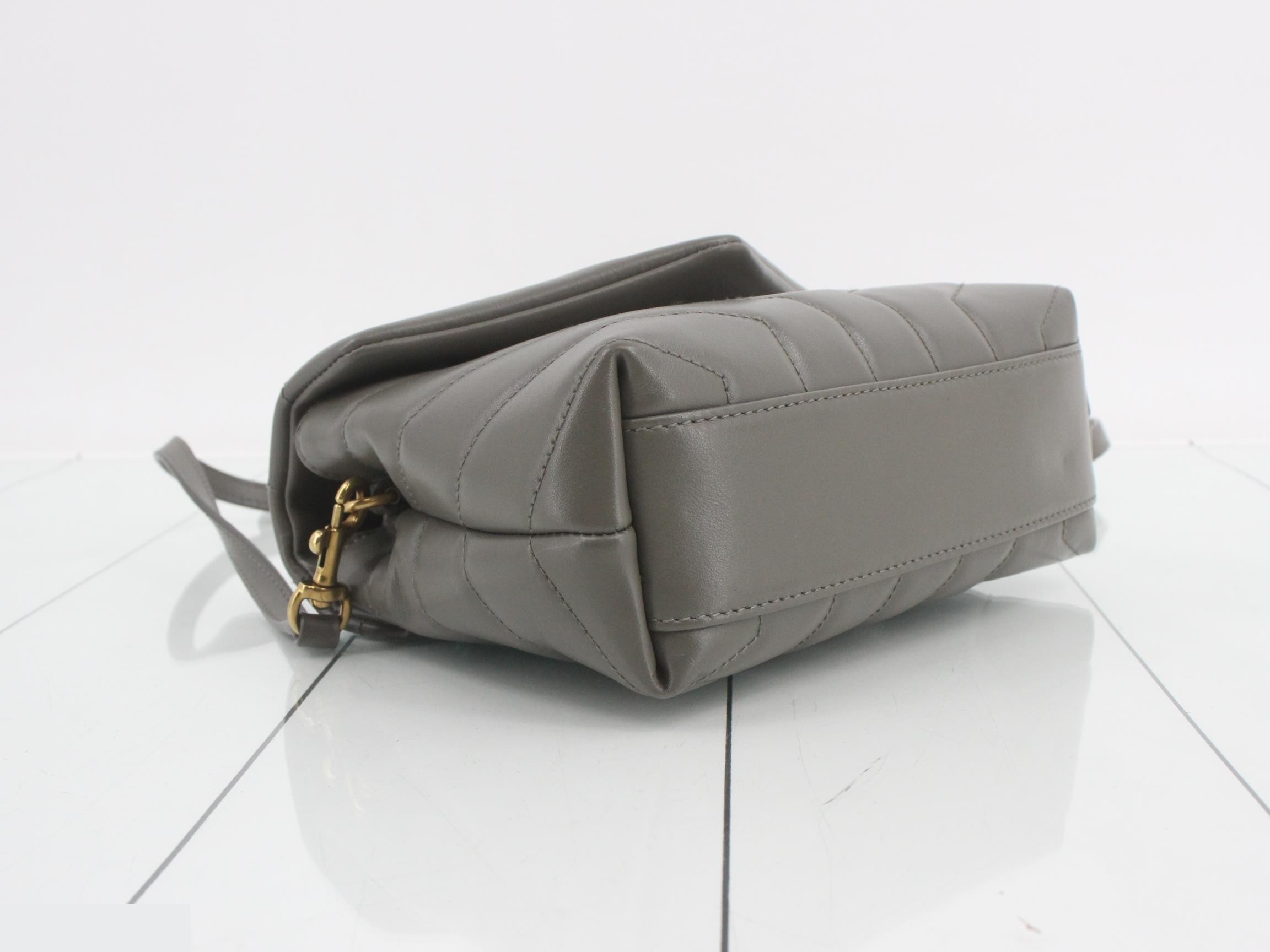 Lulu Toy Shoulder Bag, Gray — view 5