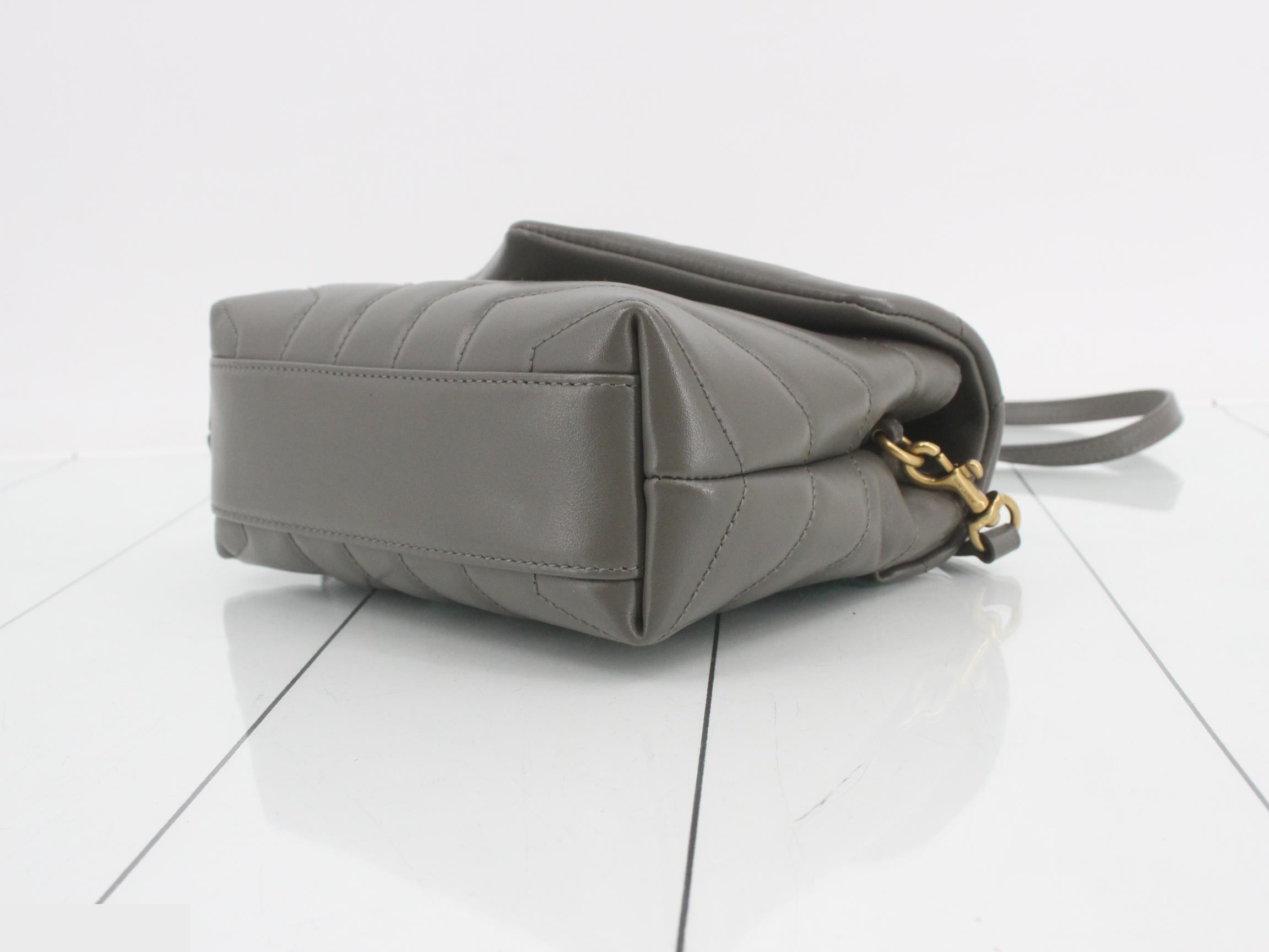 Lulu Toy Shoulder Bag, Gray — view 6