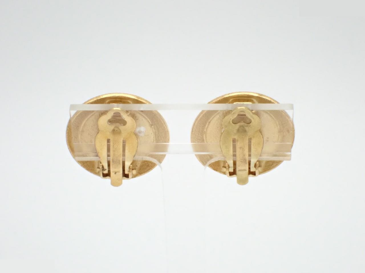 Coco Mark Gold Earrings — view 2