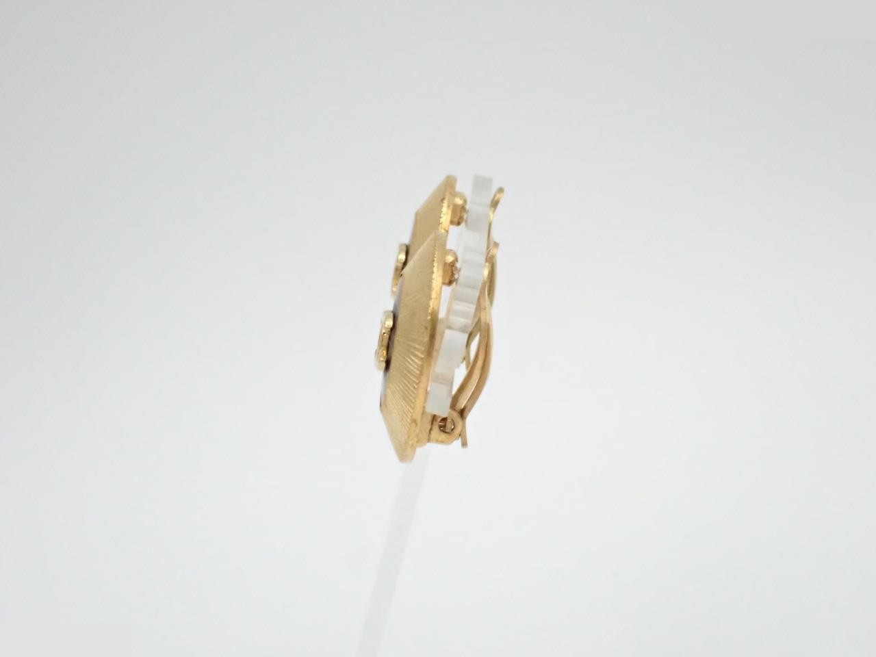 Coco Mark Gold Earrings — view 3