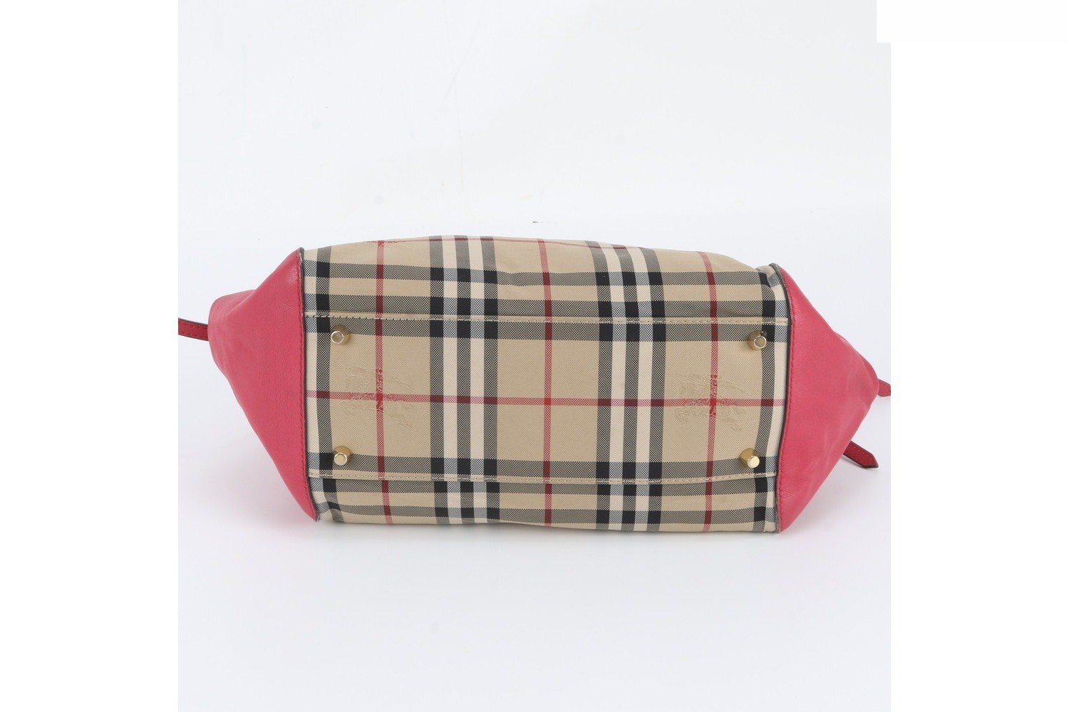 Nova Check Leather Canvas Tote Bag (Shoulder Bag) — view 6