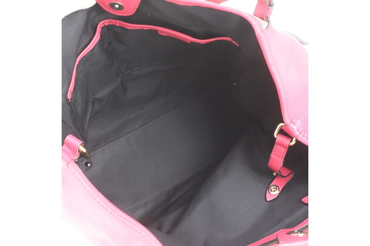 Nova Check Leather Canvas Tote Bag (Shoulder Bag) — view 7