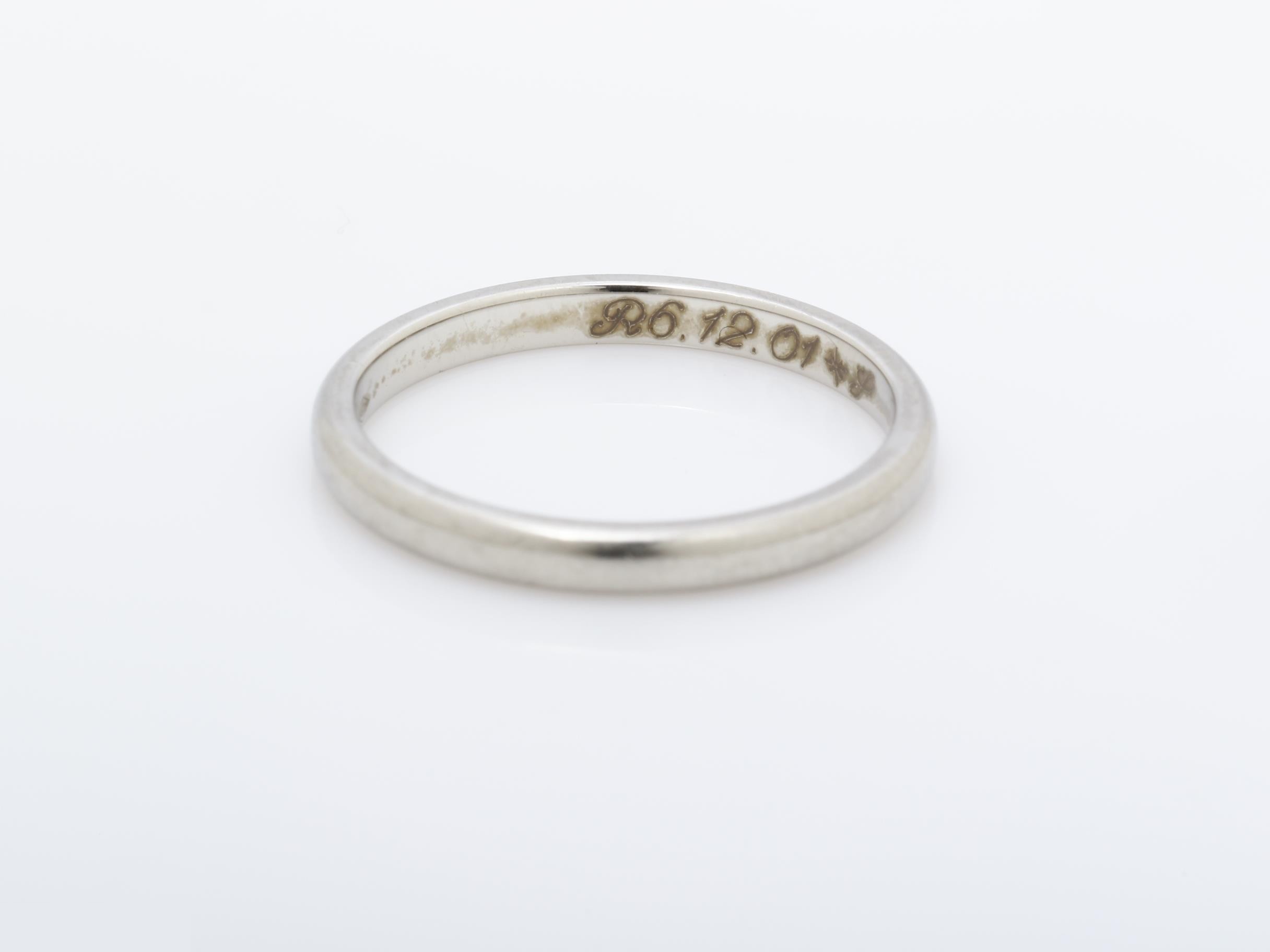Other lines Precious metals/rings Engagement Pt950 2.2g #47 — view 2