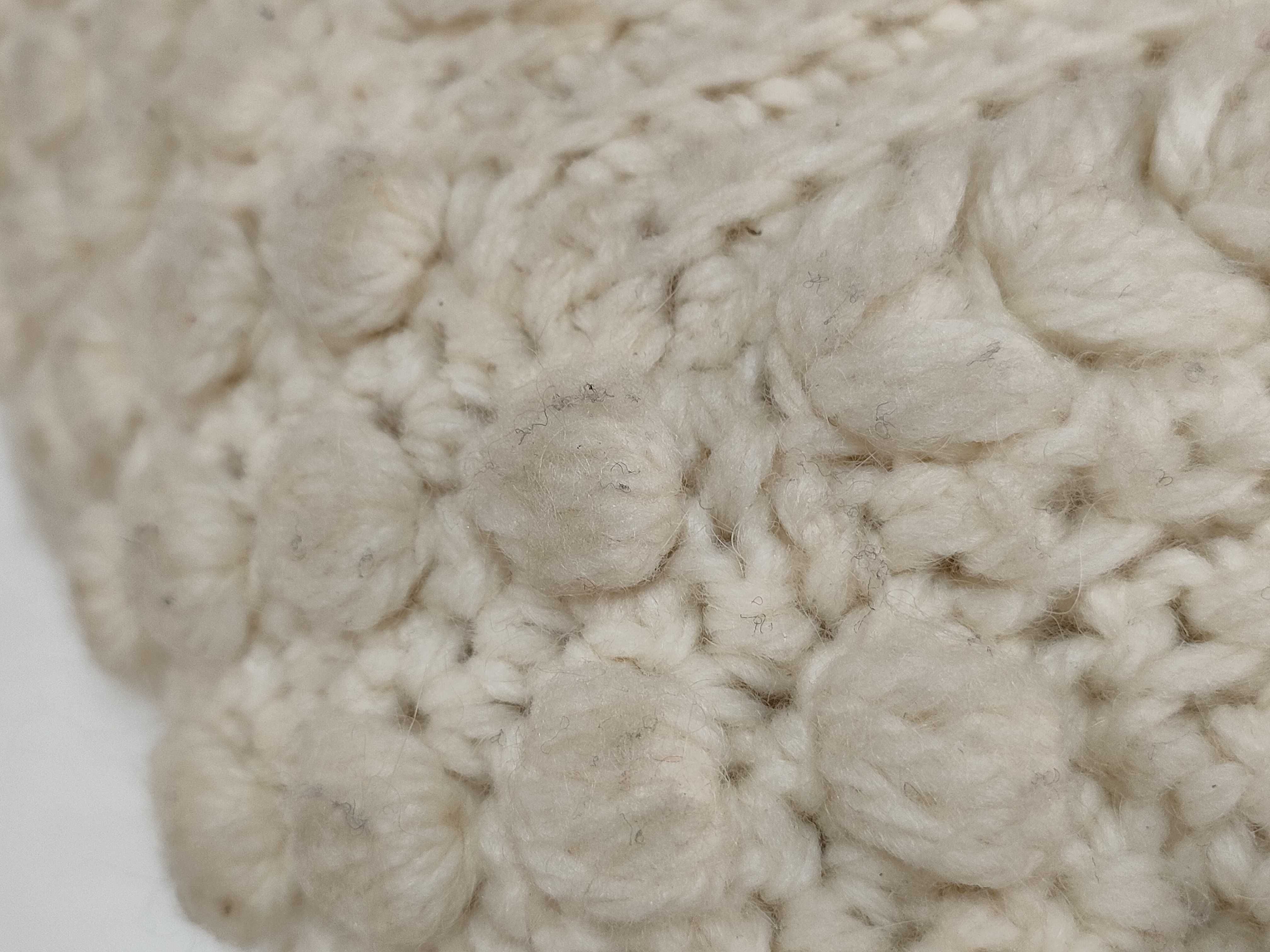 Mamma Bucket Knit White Handbag — view 12