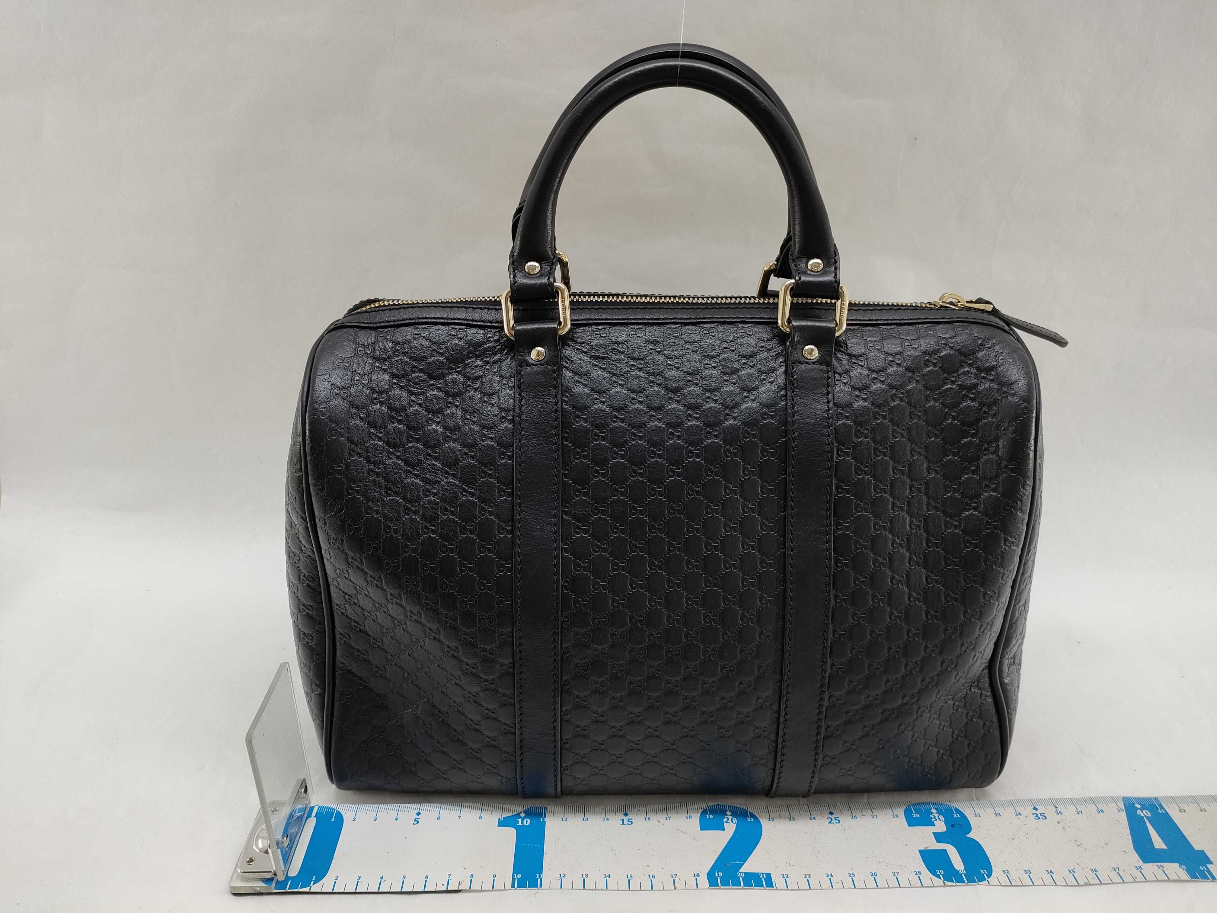 Microguccissima Black 449646000926 Mini Boston Bag Handbag — view 2