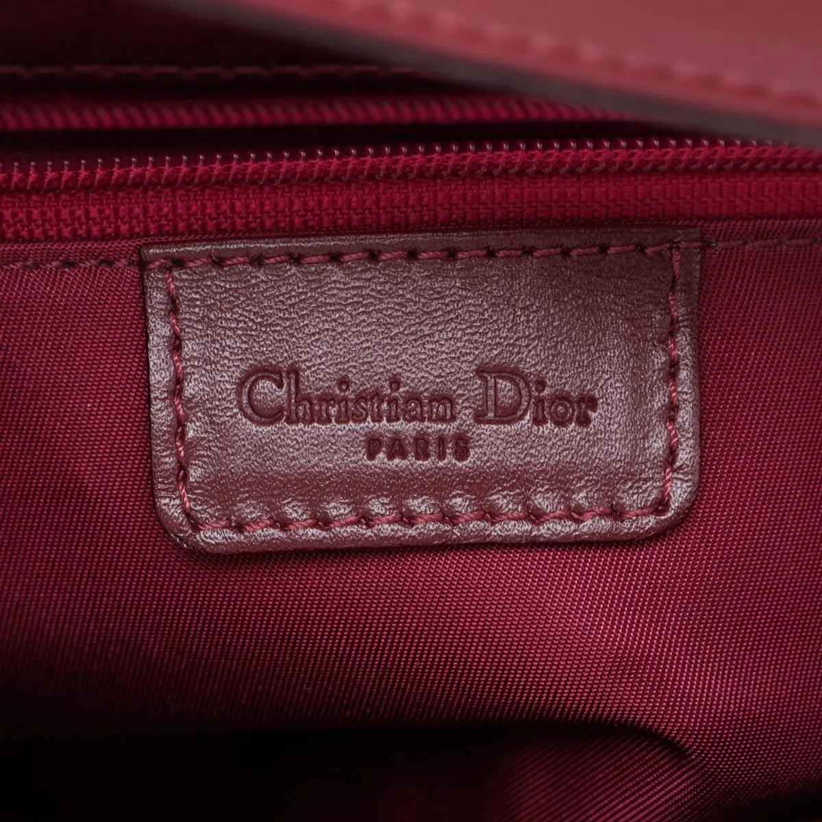 Trotter Saddle Canvas x Leather Handbag, Red — view 10
