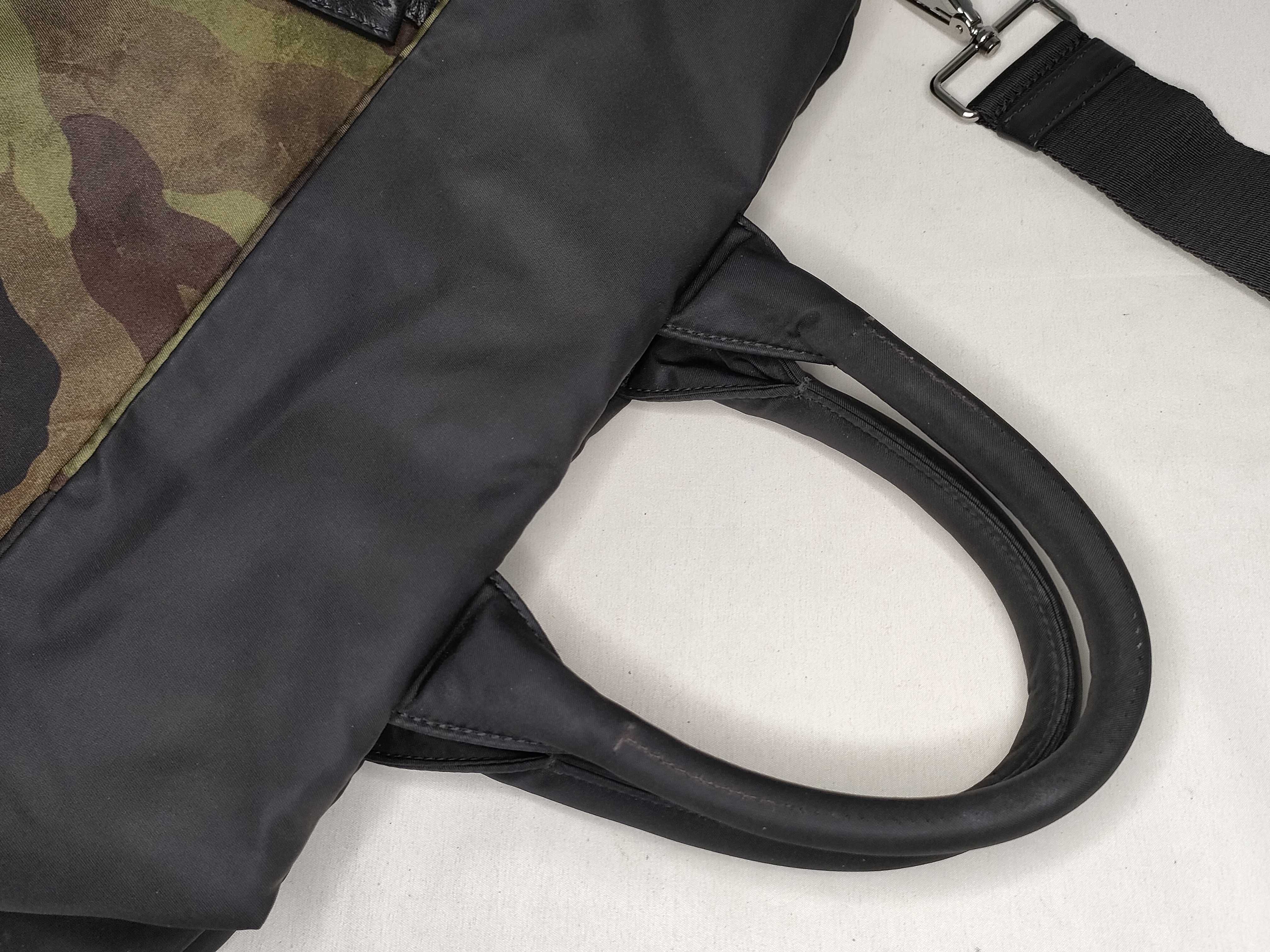 Nylon Prada Tote Bag Nylon Green Tote Bag — view 3